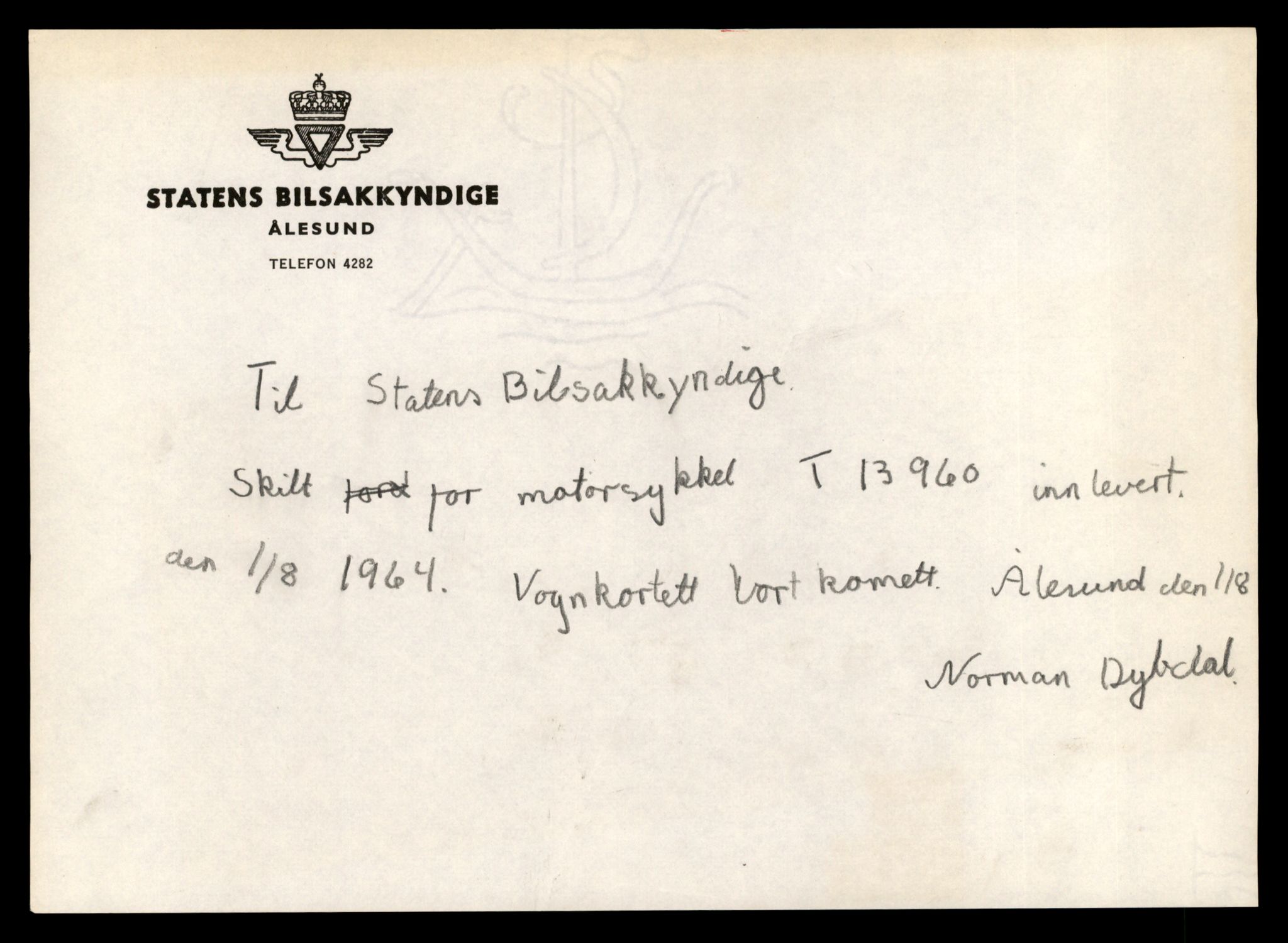 Møre og Romsdal vegkontor - Ålesund trafikkstasjon, SAT/A-4099/F/Fe/L0042: Registreringskort for kjøretøy T 13906 - T 14079, 1927-1998, p. 887