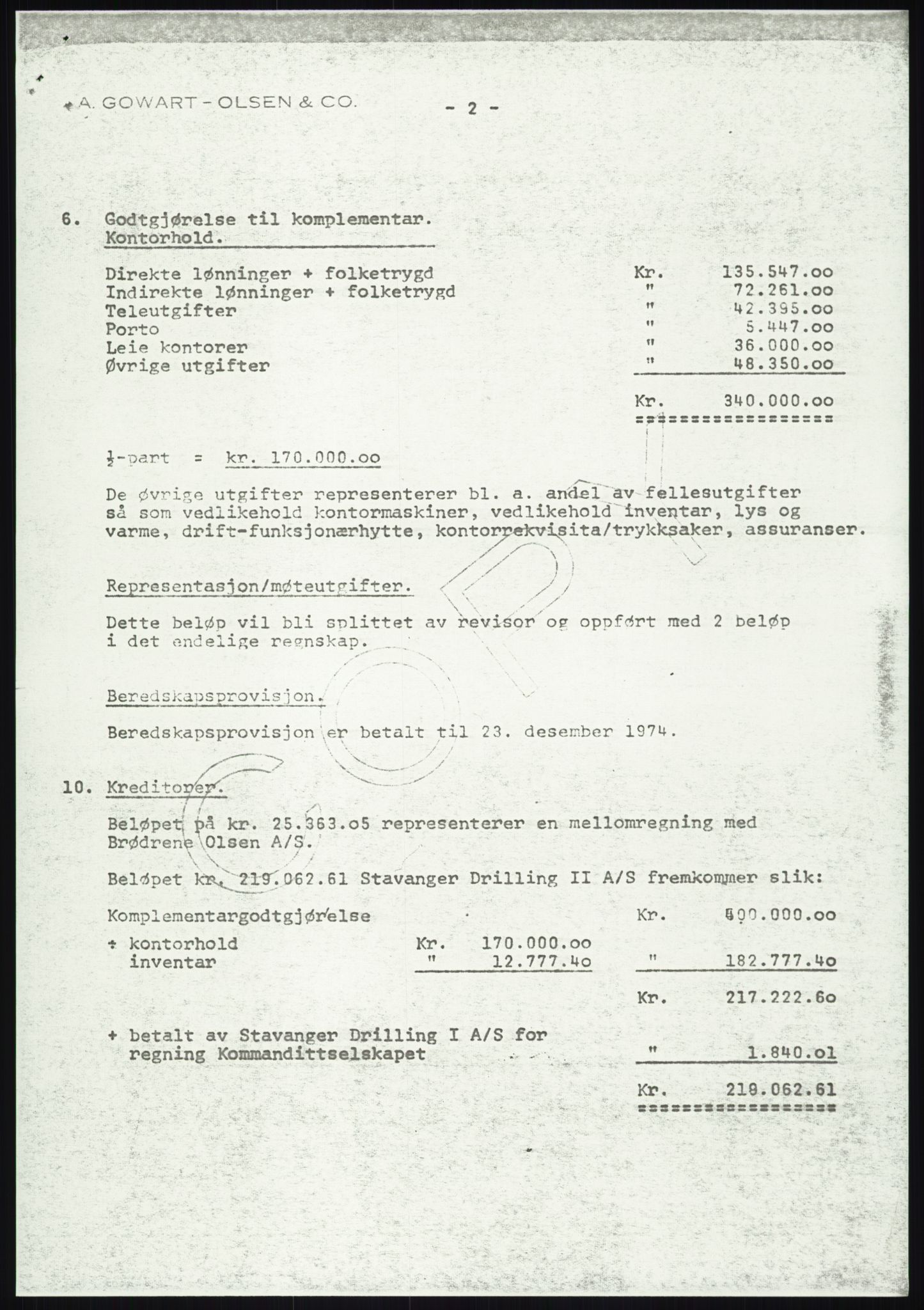 Pa 1503 - Stavanger Drilling AS, AV/SAST-A-101906/A/Ac/L0001: Årsberetninger, 1974-1978, p. 46