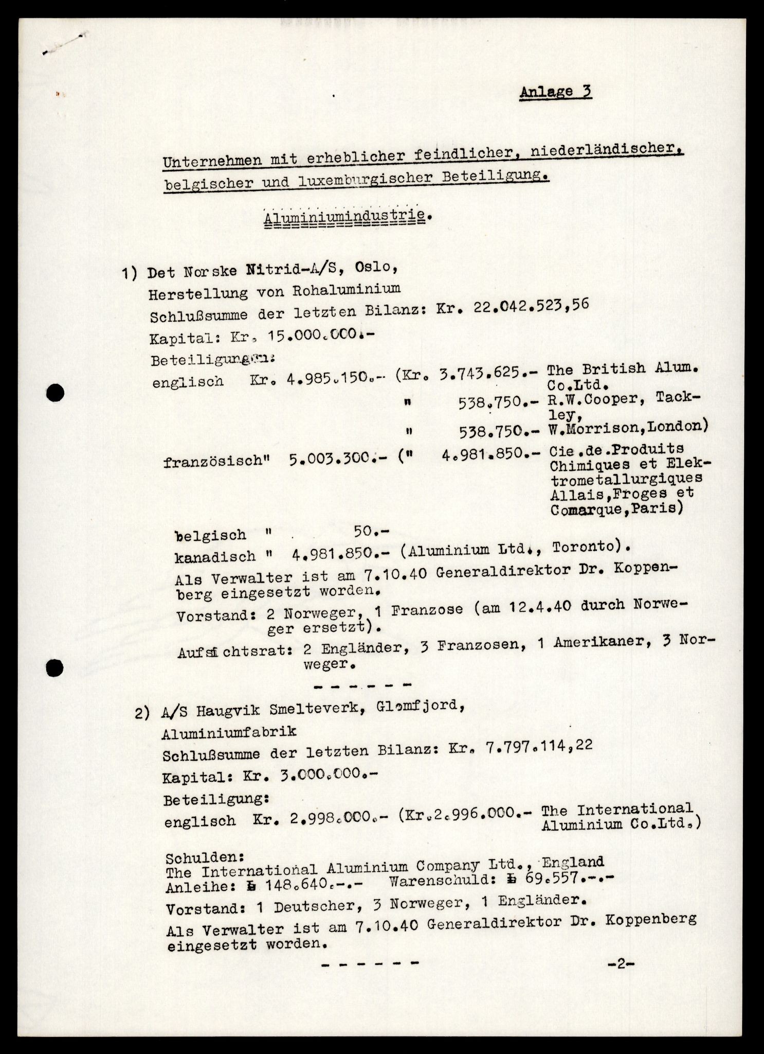 Forsvarets Overkommando. 2 kontor. Arkiv 11.4. Spredte tyske arkivsaker, AV/RA-RAFA-7031/D/Dar/Darb/L0017: Reichskommissariat - Deutsche Handelskammer in Norwegen, 1942, p. 304