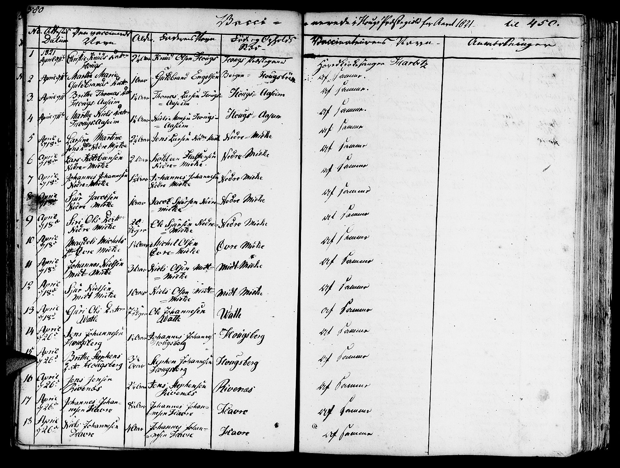 Haus sokneprestembete, SAB/A-75601/H/Haa: Parish register (official) no. A 13, 1821-1827, p. 380