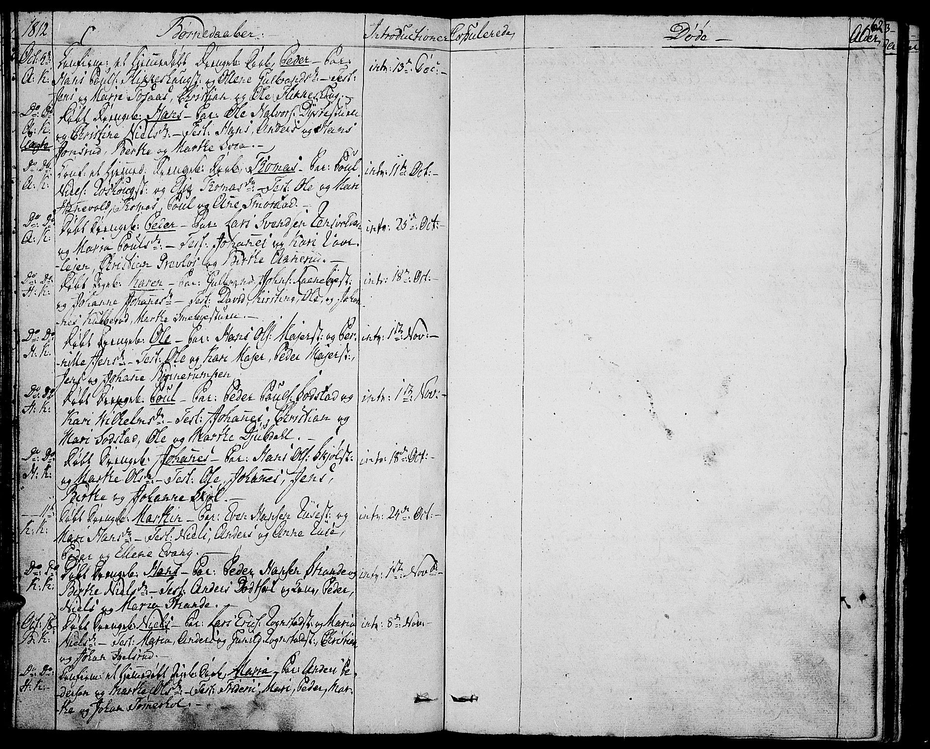 Toten prestekontor, AV/SAH-PREST-102/H/Ha/Haa/L0008: Parish register (official) no. 8, 1809-1814, p. 62