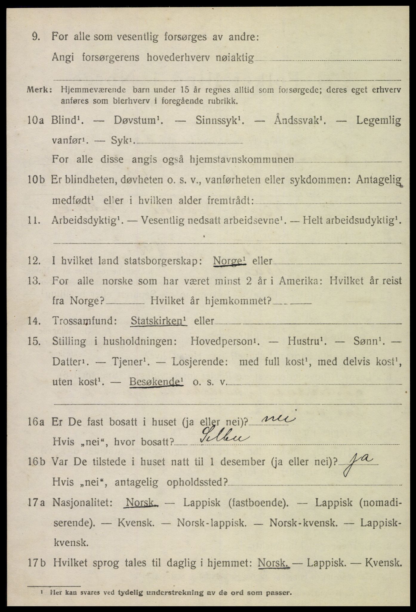 SAT, 1920 census for Lånke, 1920, p. 2773