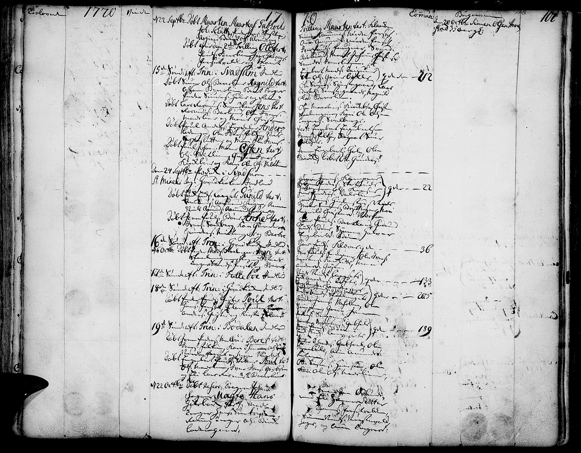 Gausdal prestekontor, AV/SAH-PREST-090/H/Ha/Haa/L0003: Parish register (official) no. 3, 1758-1809, p. 101