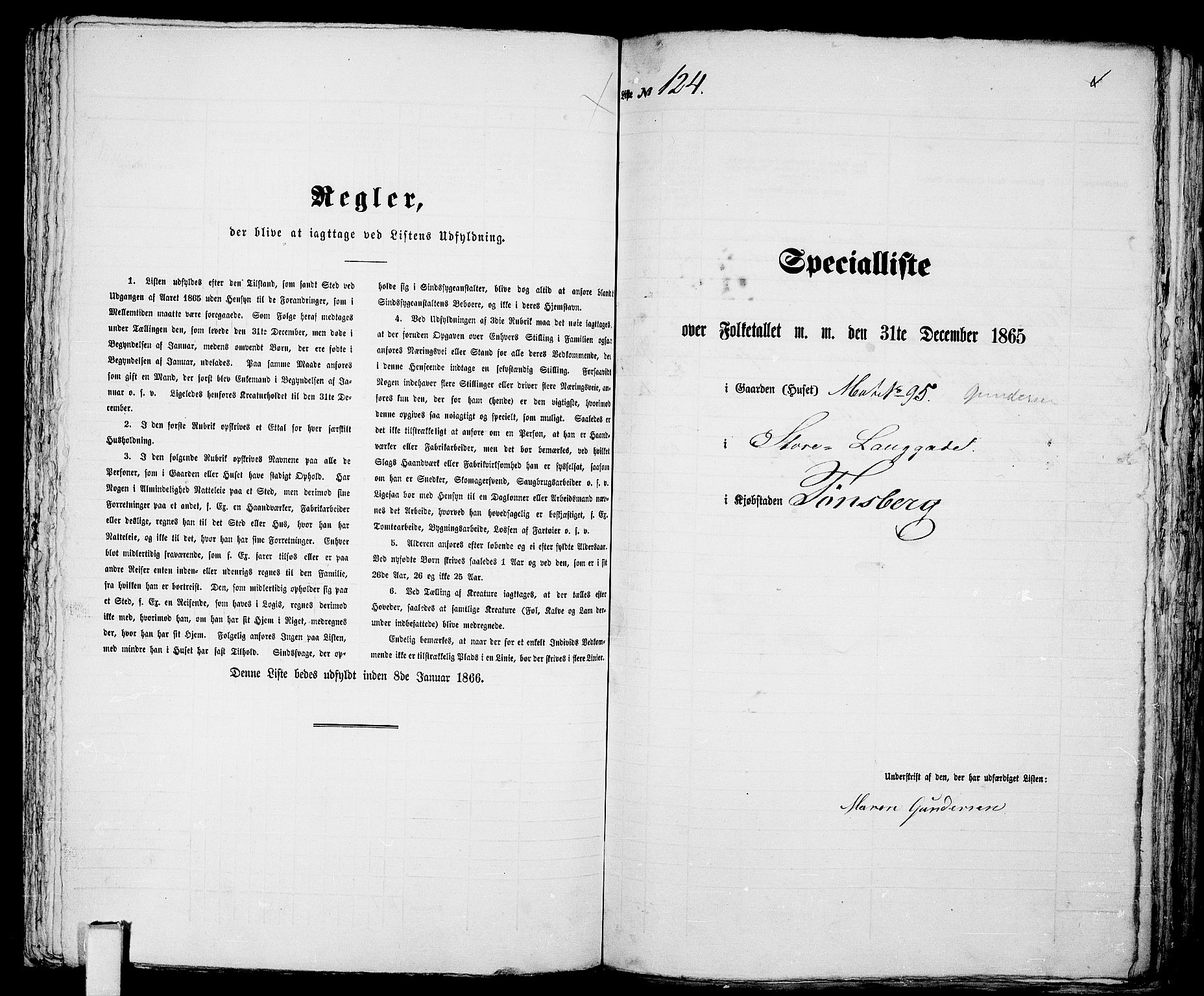 RA, 1865 census for Tønsberg, 1865, p. 273