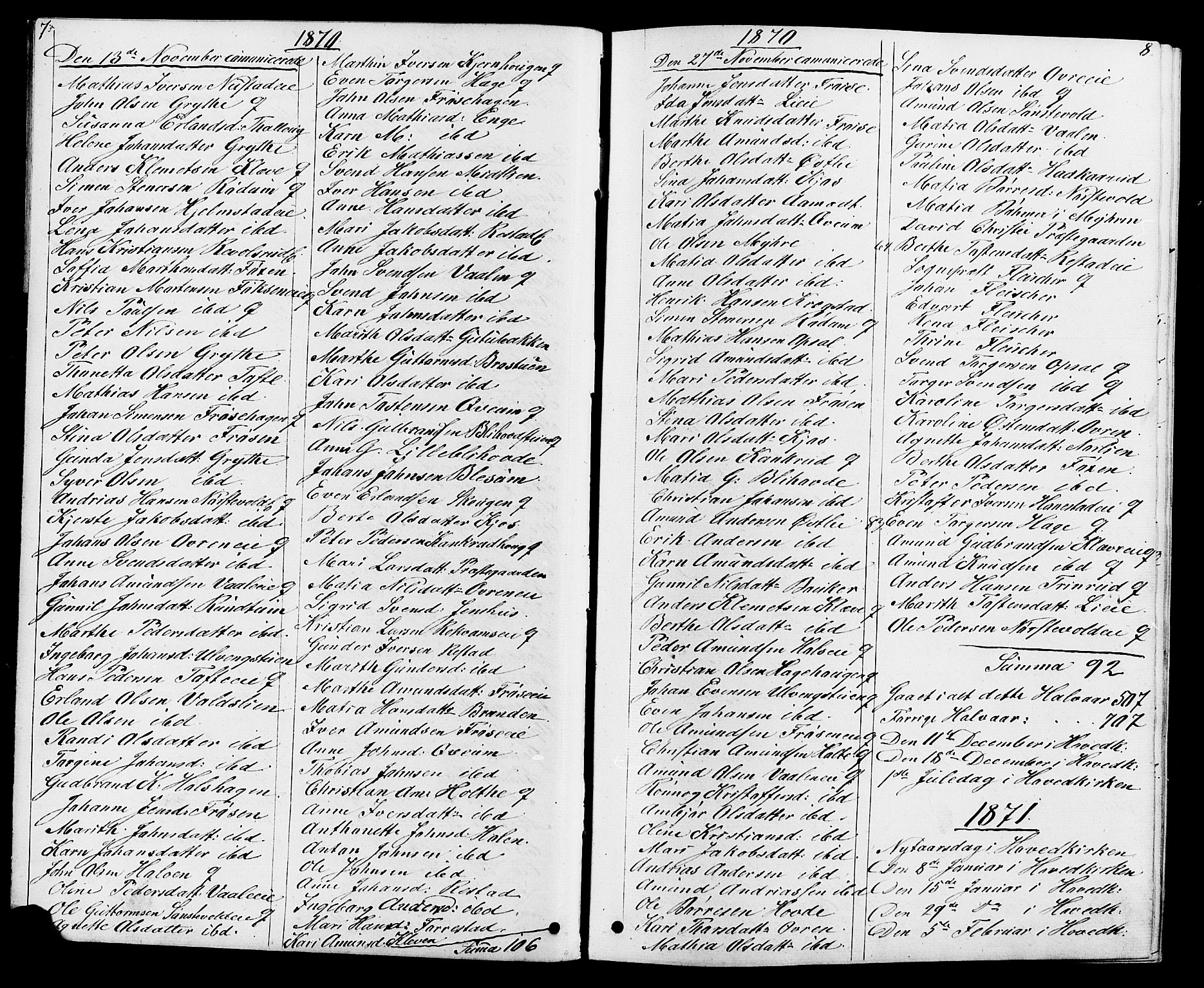 Østre Gausdal prestekontor, SAH/PREST-092/H/Ha/Hab/L0001: Parish register (copy) no. 1, 1863-1893, p. 7-8