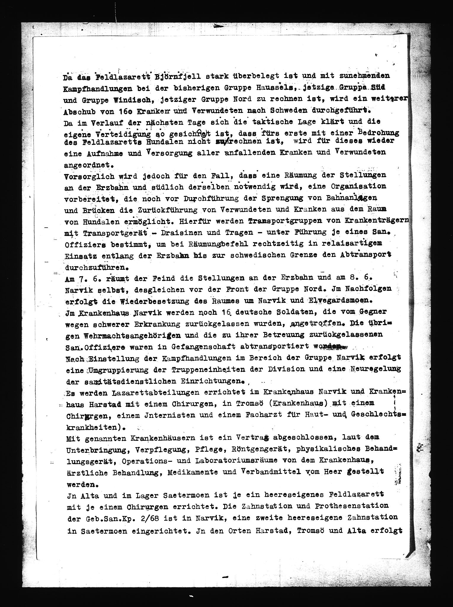 Documents Section, AV/RA-RAFA-2200/V/L0086: Amerikansk mikrofilm "Captured German Documents".
Box No. 725.  FKA jnr. 601/1954., 1940, p. 399