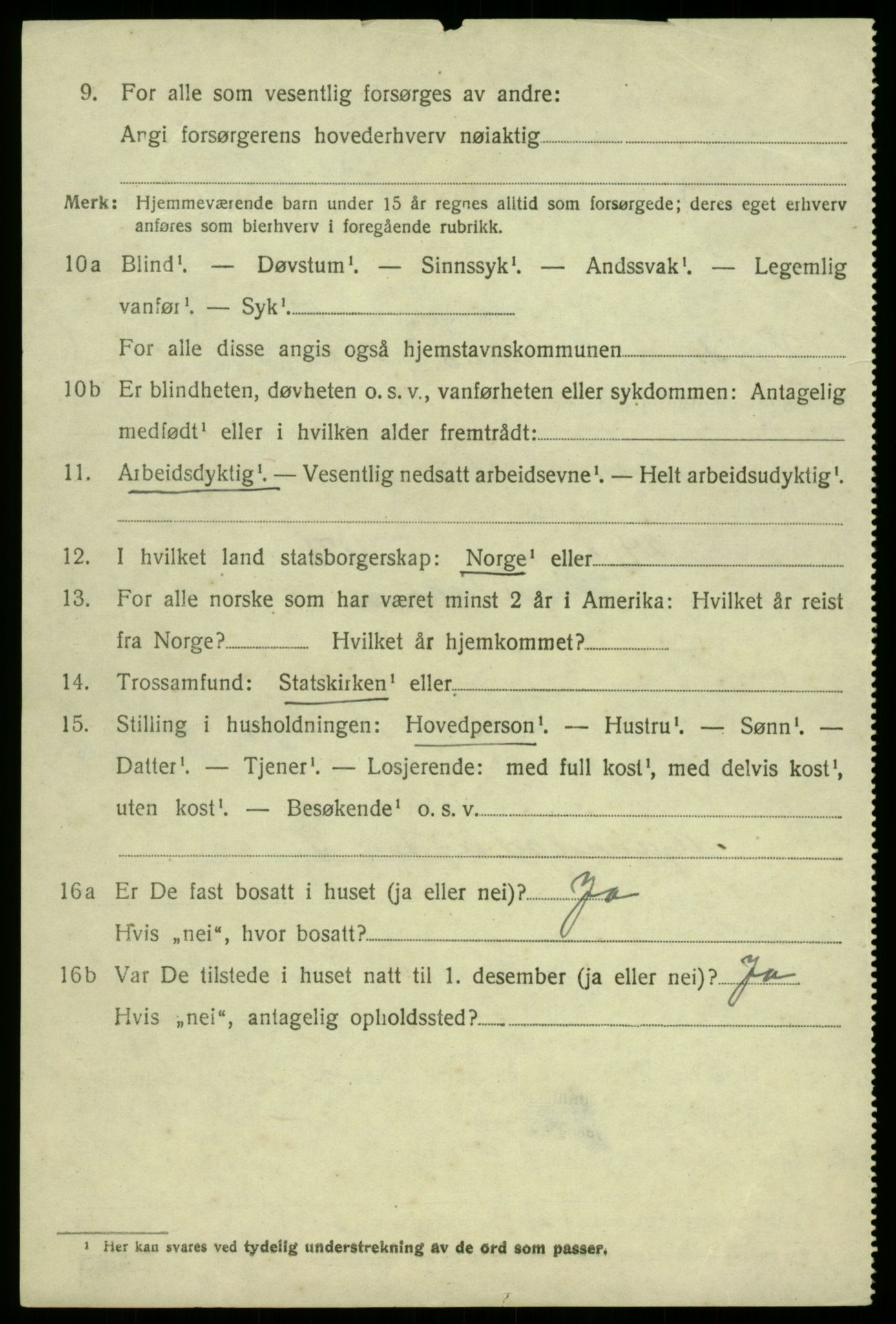 SAB, 1920 census for Kvam, 1920, p. 1438