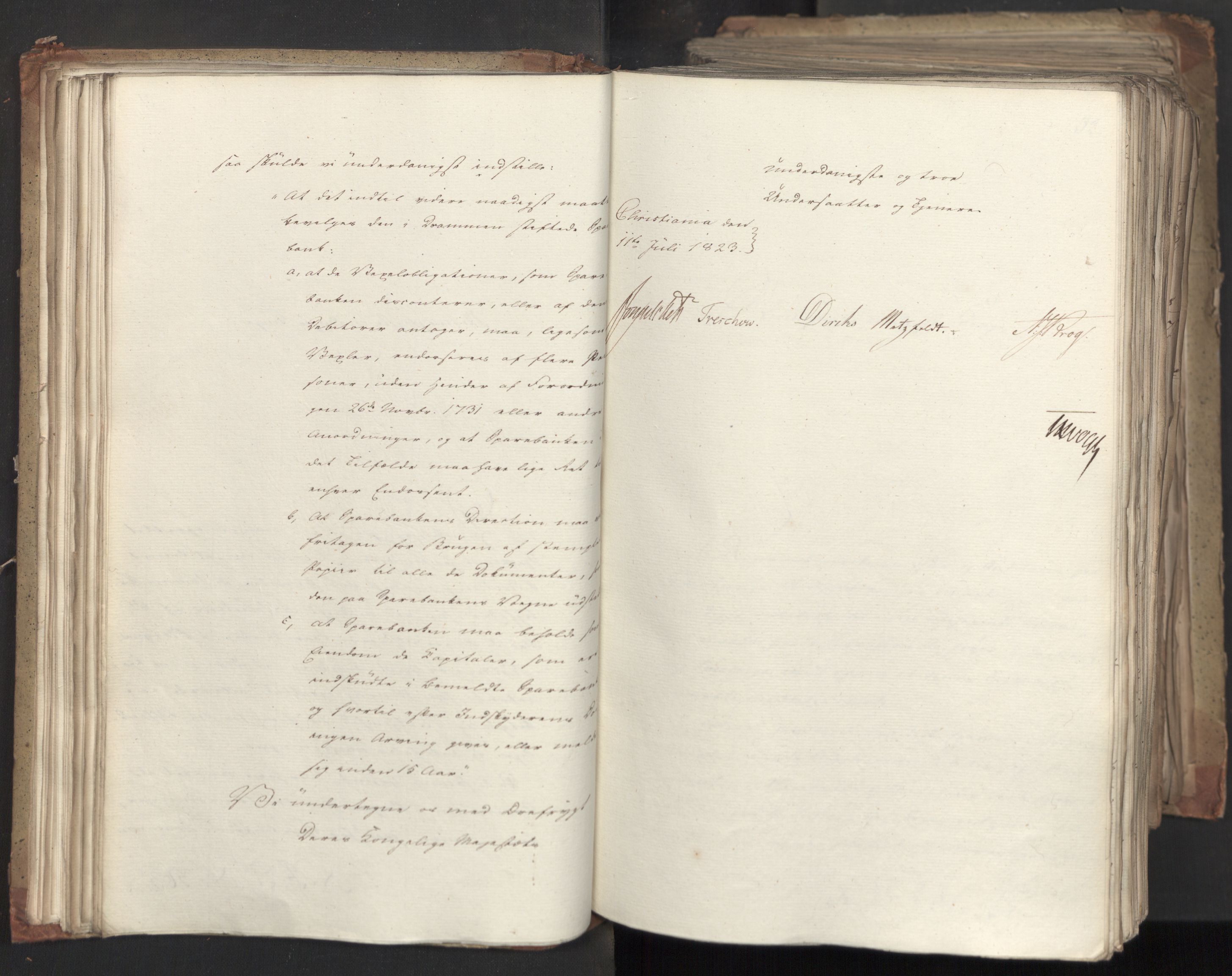 Statsrådsavdelingen i Stockholm, AV/RA-S-1003/D/Da/L0035: Regjeringsinnstillinger nr. 541-840, 1823, p. 57