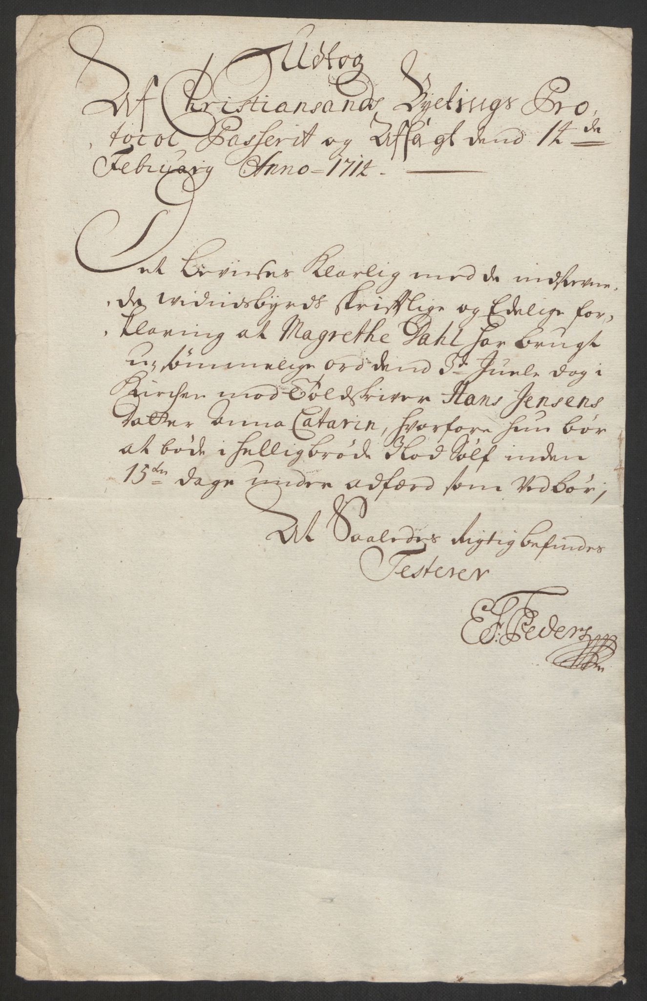 Rentekammeret inntil 1814, Reviderte regnskaper, Byregnskaper, RA/EA-4066/R/Rm/L0285: [M18] Sikt og sakefall, 1681-1718, p. 438