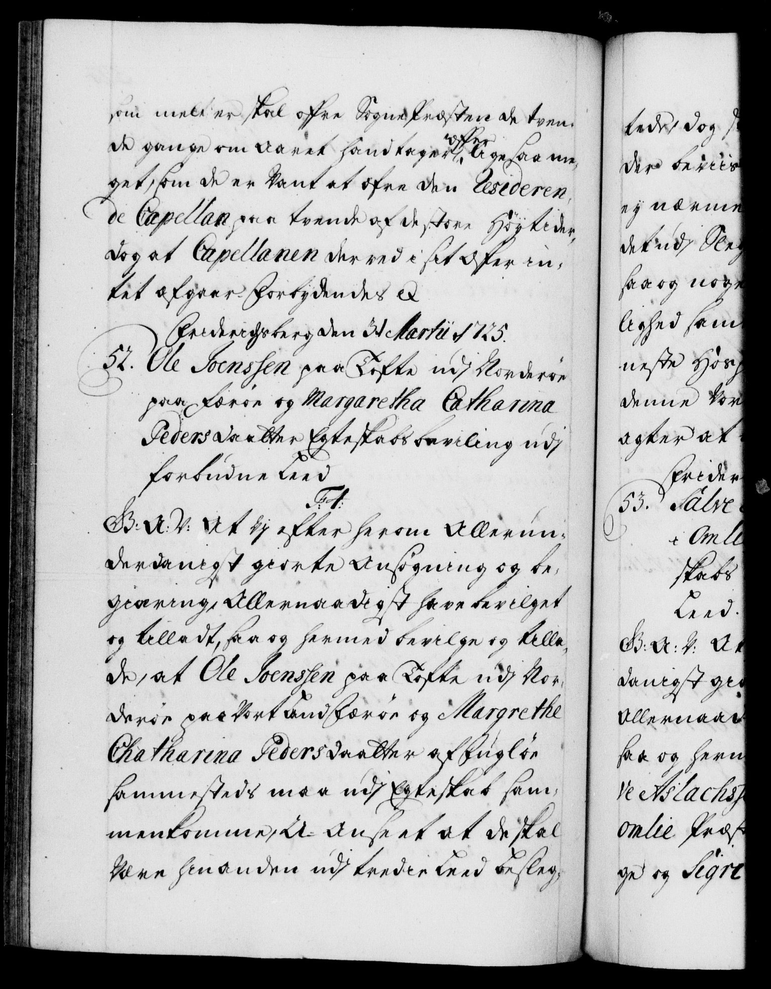 Danske Kanselli 1572-1799, AV/RA-EA-3023/F/Fc/Fca/Fcaa/L0024: Norske registre, 1723-1725, p. 527b