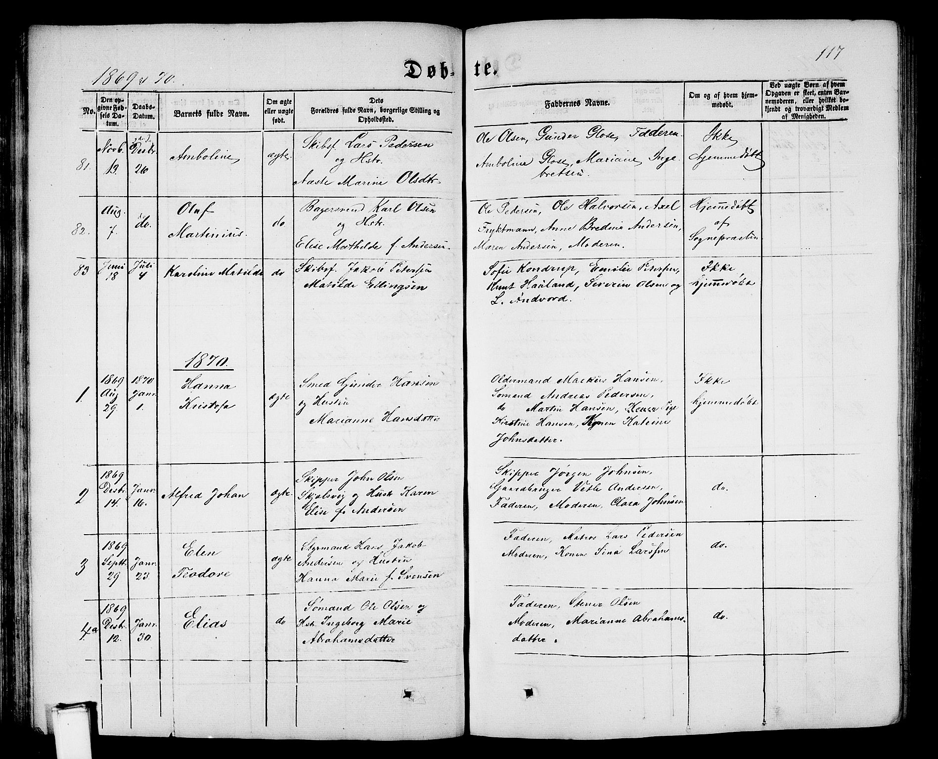 Porsgrunn kirkebøker , SAKO/A-104/G/Gb/L0004: Parish register (copy) no. II 4, 1853-1882, p. 117