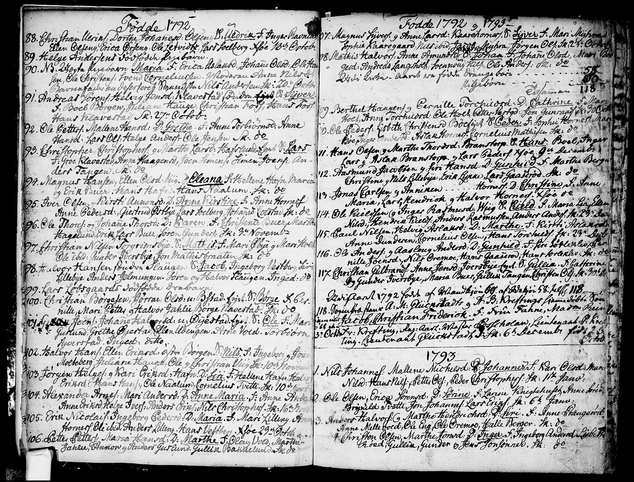 Skjeberg prestekontor Kirkebøker, SAO/A-10923/F/Fa/L0003: Parish register (official) no. I 3, 1792-1814, p. 5