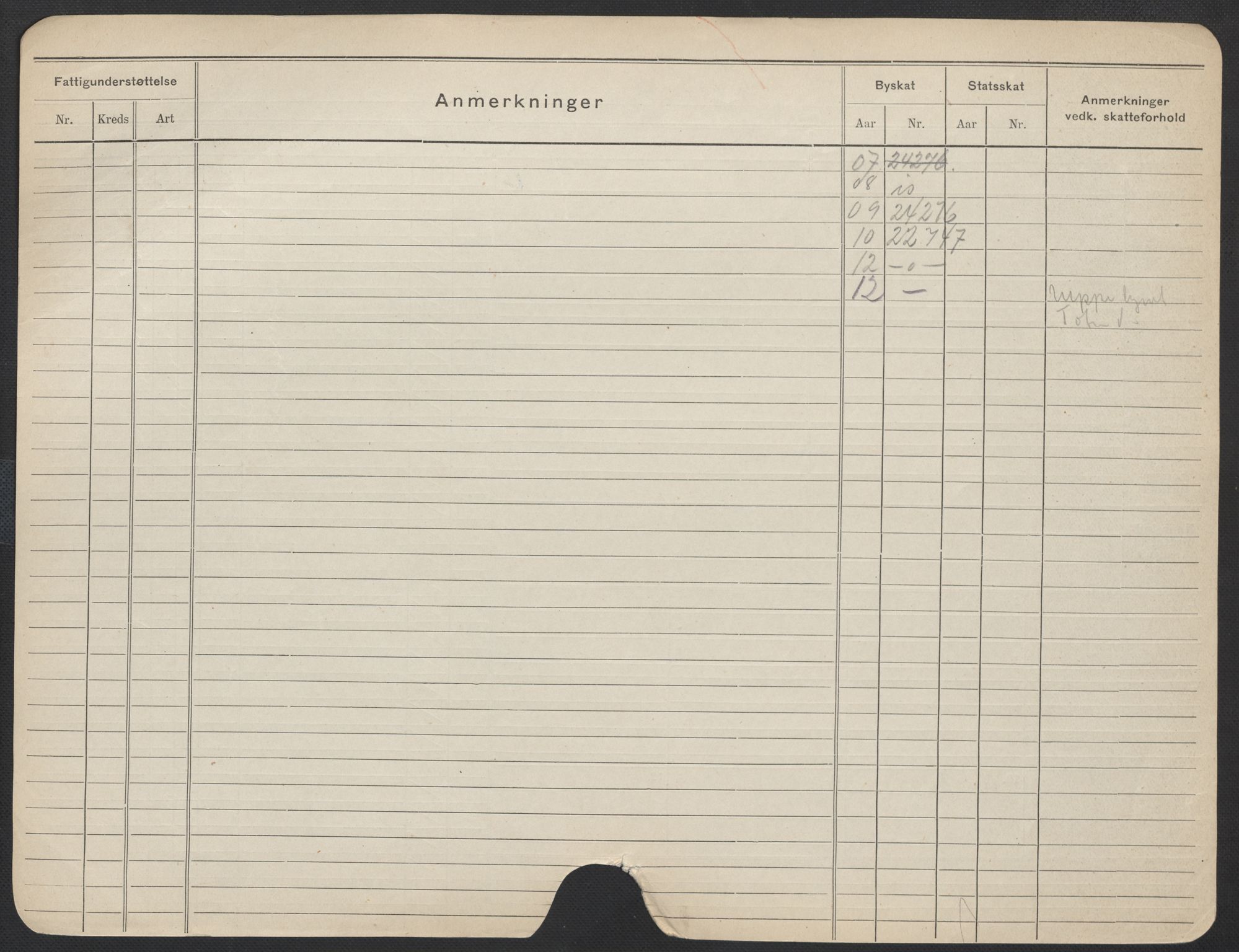 Oslo folkeregister, Registerkort, AV/SAO-A-11715/F/Fa/Fac/L0013: Kvinner, 1906-1914, p. 177b