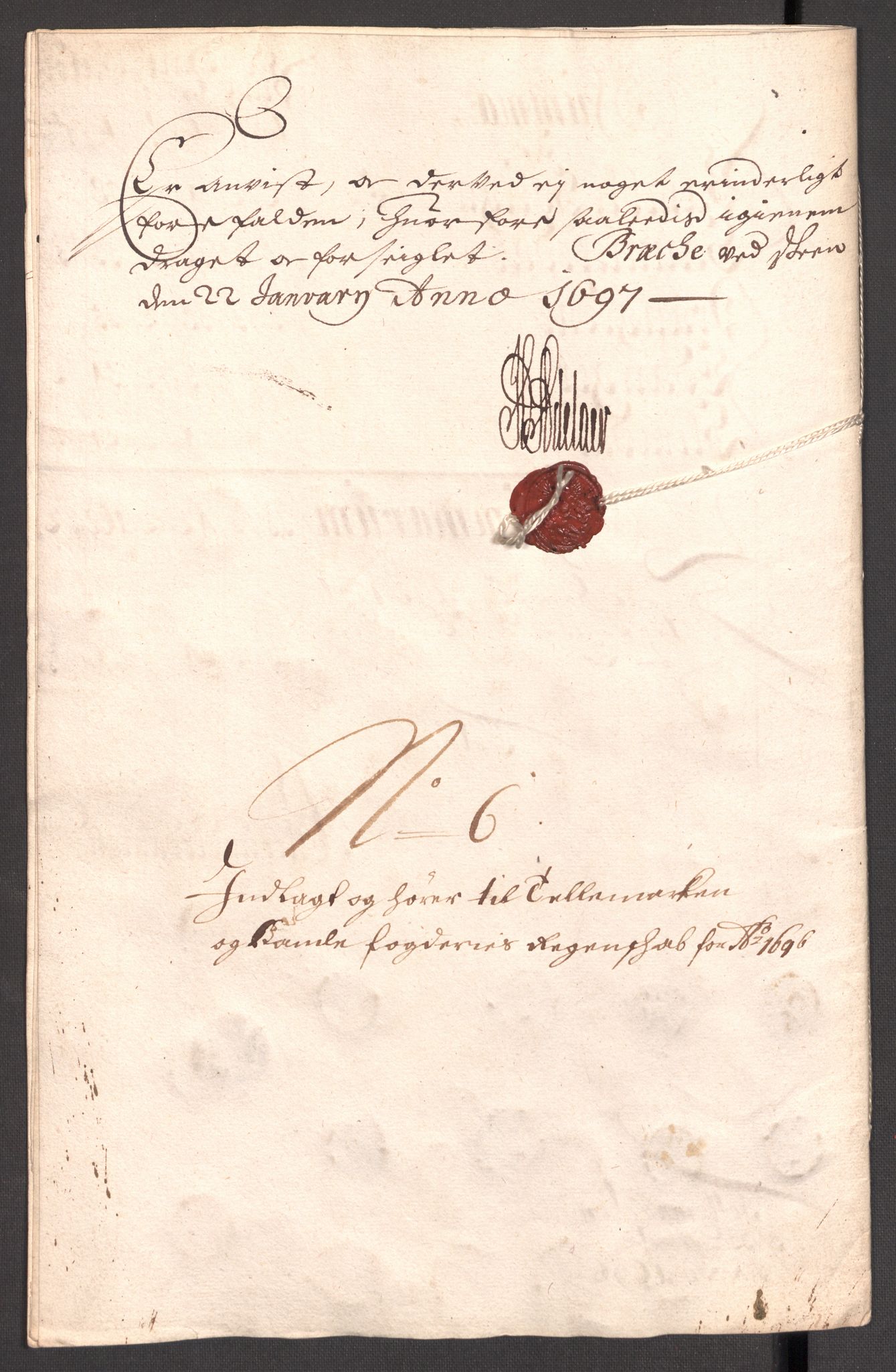 Rentekammeret inntil 1814, Reviderte regnskaper, Fogderegnskap, RA/EA-4092/R36/L2095: Fogderegnskap Øvre og Nedre Telemark og Bamble, 1696, p. 39