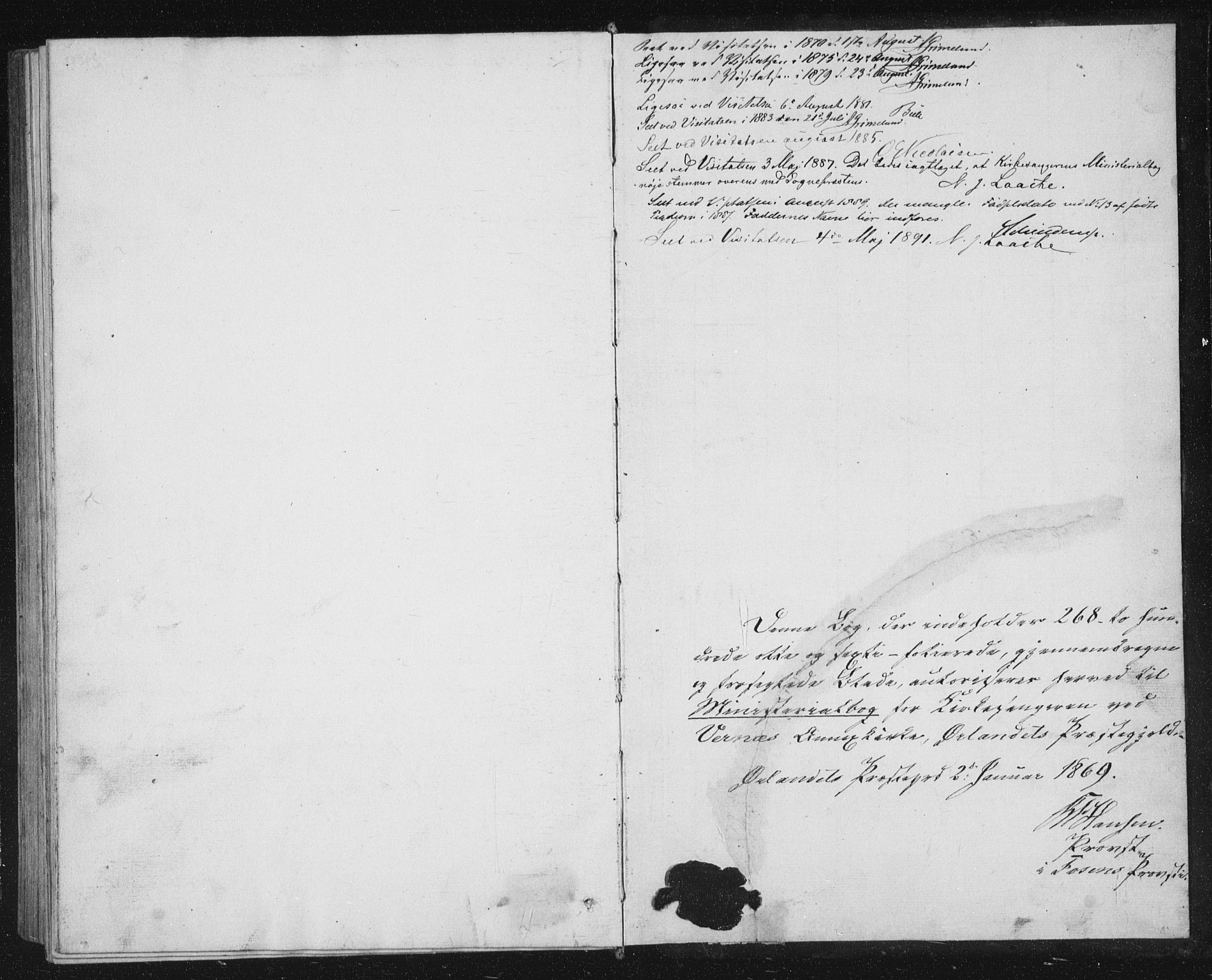 Ministerialprotokoller, klokkerbøker og fødselsregistre - Sør-Trøndelag, SAT/A-1456/662/L0756: Parish register (copy) no. 662C01, 1869-1891