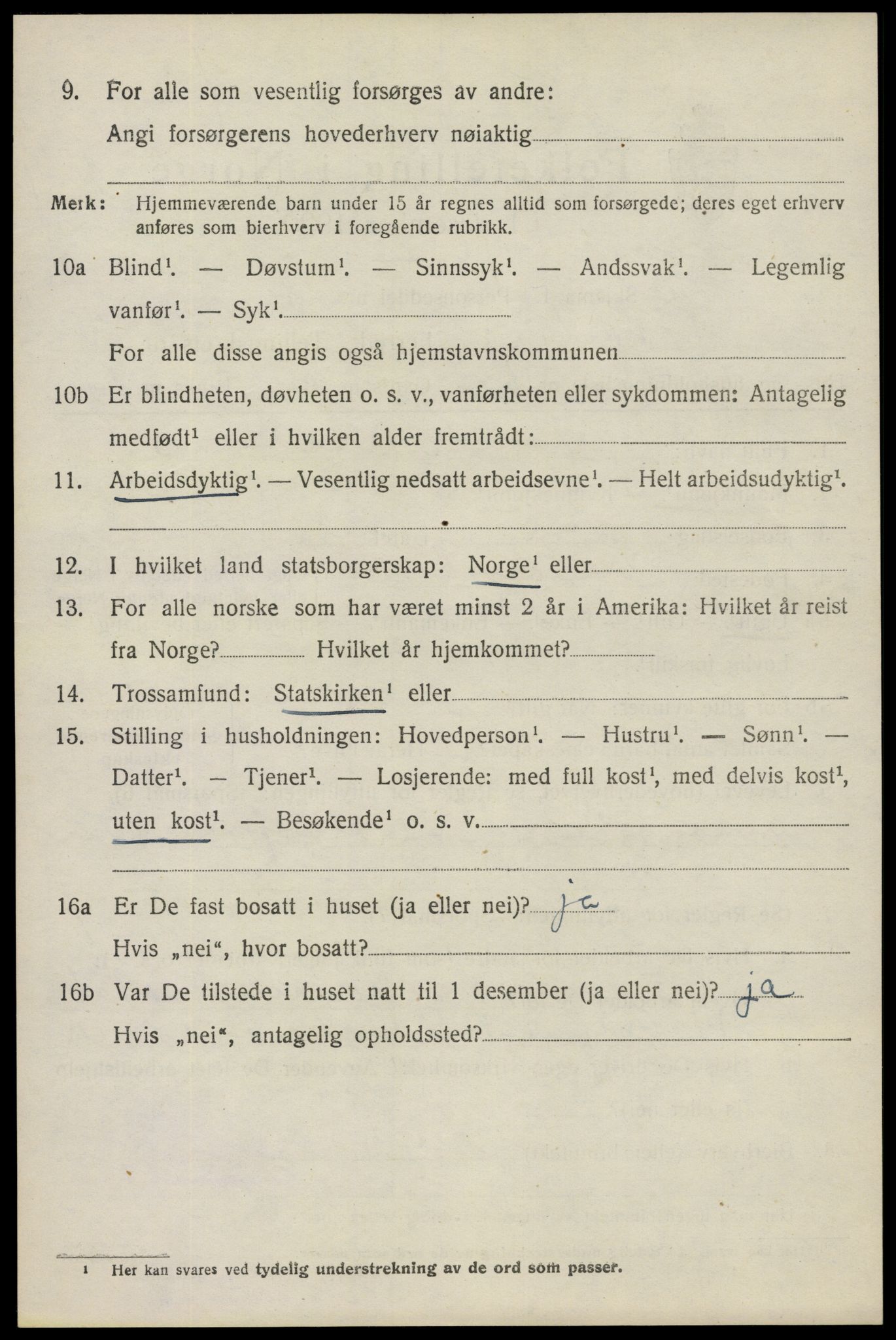 SAO, 1920 census for Spydeberg, 1920, p. 5120