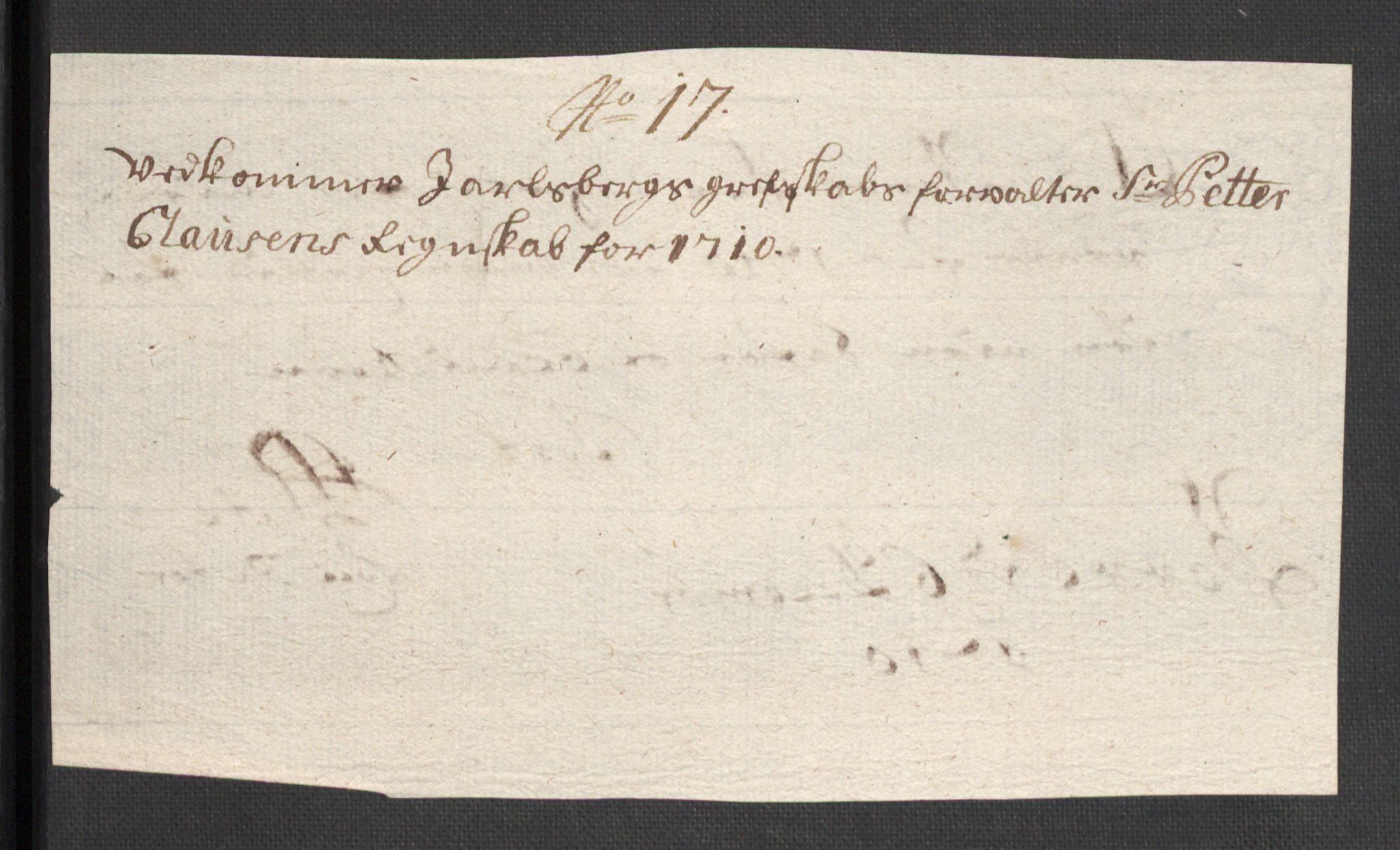 Rentekammeret inntil 1814, Reviderte regnskaper, Fogderegnskap, AV/RA-EA-4092/R32/L1875: Fogderegnskap Jarlsberg grevskap, 1710, p. 195