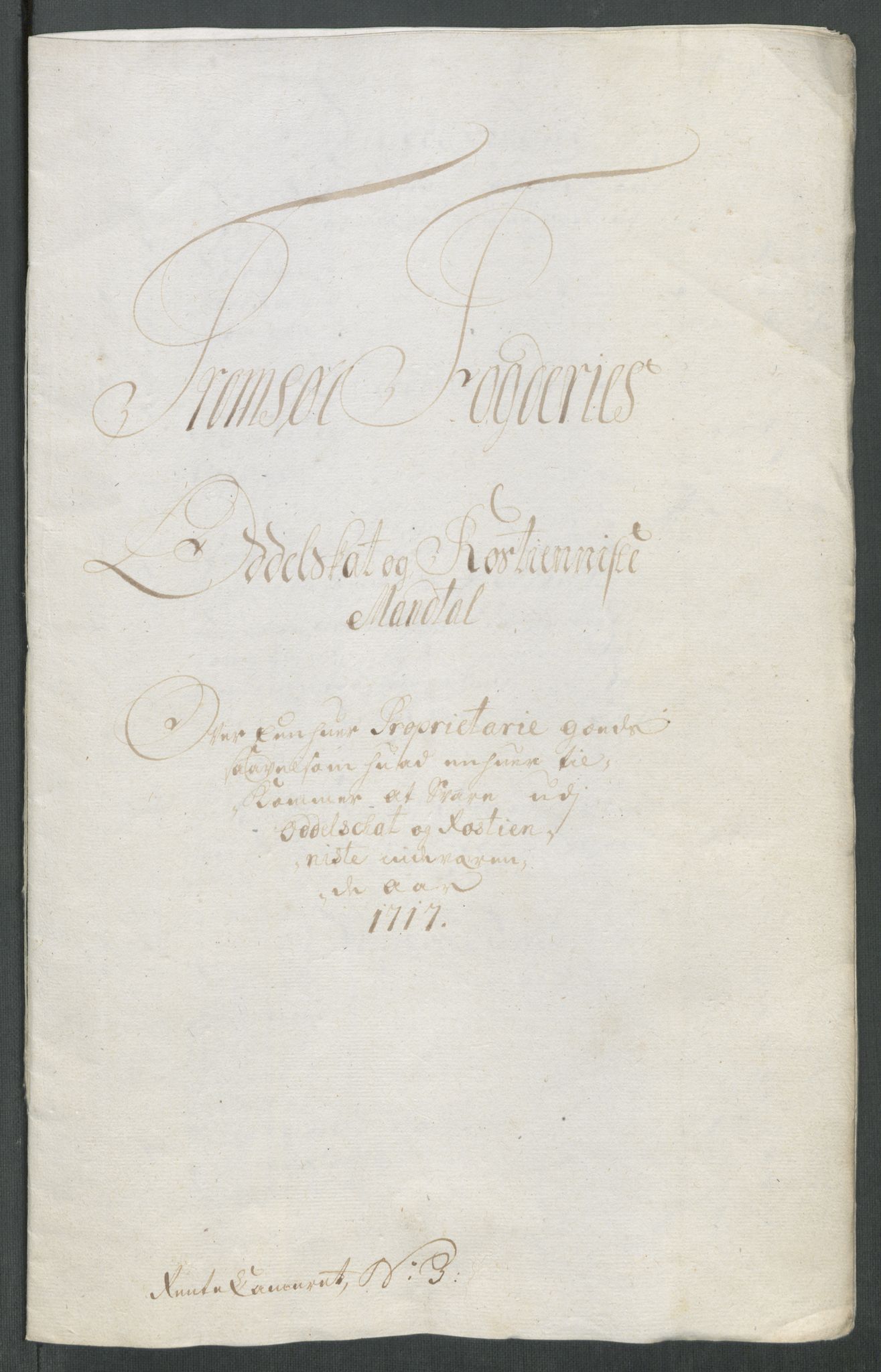 Rentekammeret inntil 1814, Reviderte regnskaper, Fogderegnskap, RA/EA-4092/R68/L4763: Fogderegnskap Senja og Troms, 1717, p. 92