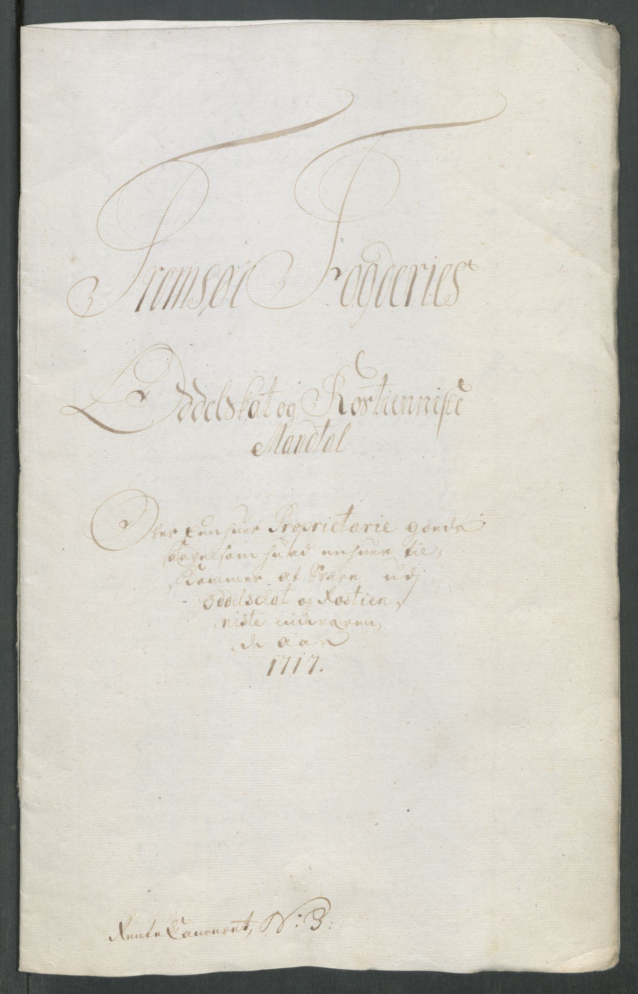 Rentekammeret inntil 1814, Reviderte regnskaper, Fogderegnskap, AV/RA-EA-4092/R68/L4763: Fogderegnskap Senja og Troms, 1717, p. 92