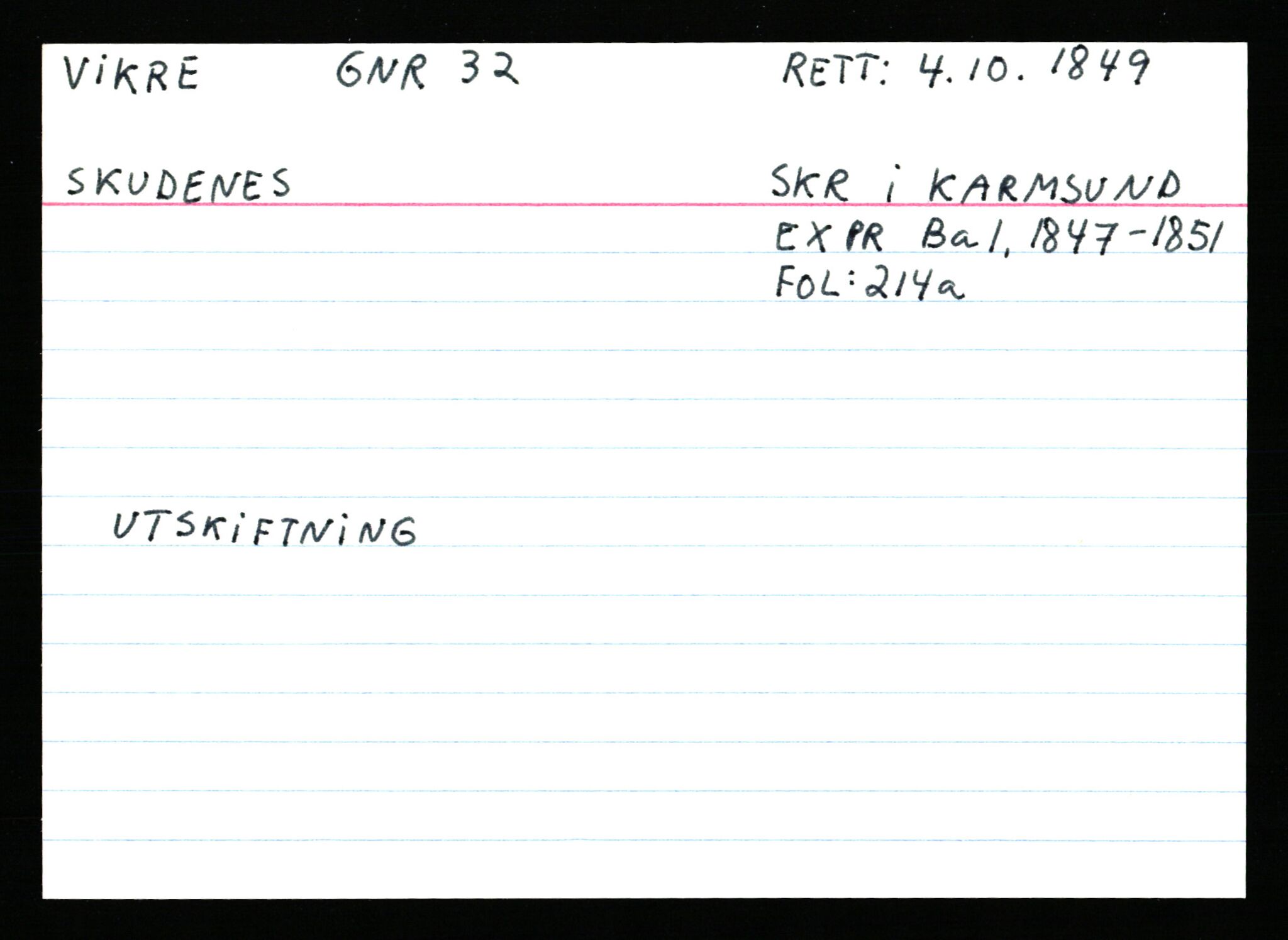 Statsarkivet i Stavanger, AV/SAST-A-101971/03/Y/Ym/L0067: Åstedskort sortert etter gårdsnavn: Vik - Vold, 1600-1950, p. 206