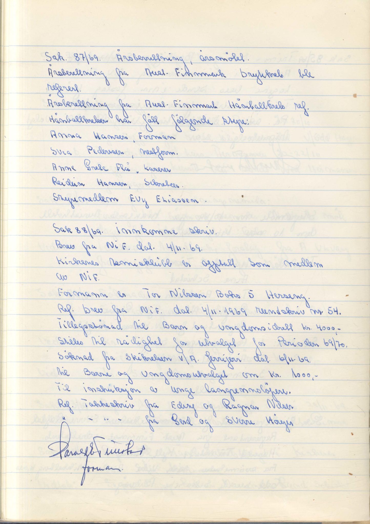 Aust-Finnmark Idrettskrets , FMFB/A-1041/A/L0007: Møteprotokoll for arbeidsutvalg, 1963-1971, p. 193