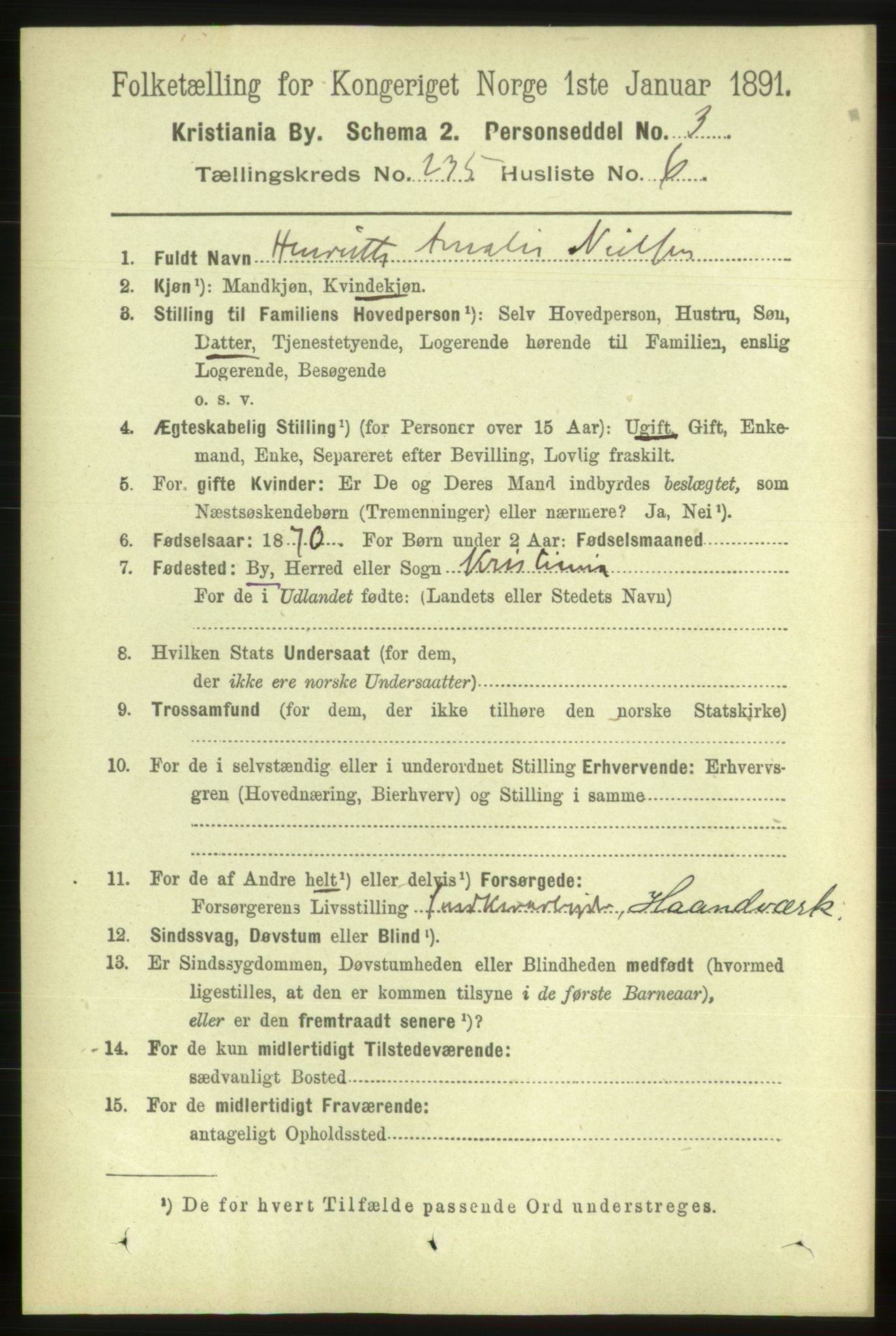 RA, 1891 census for 0301 Kristiania, 1891, p. 143924