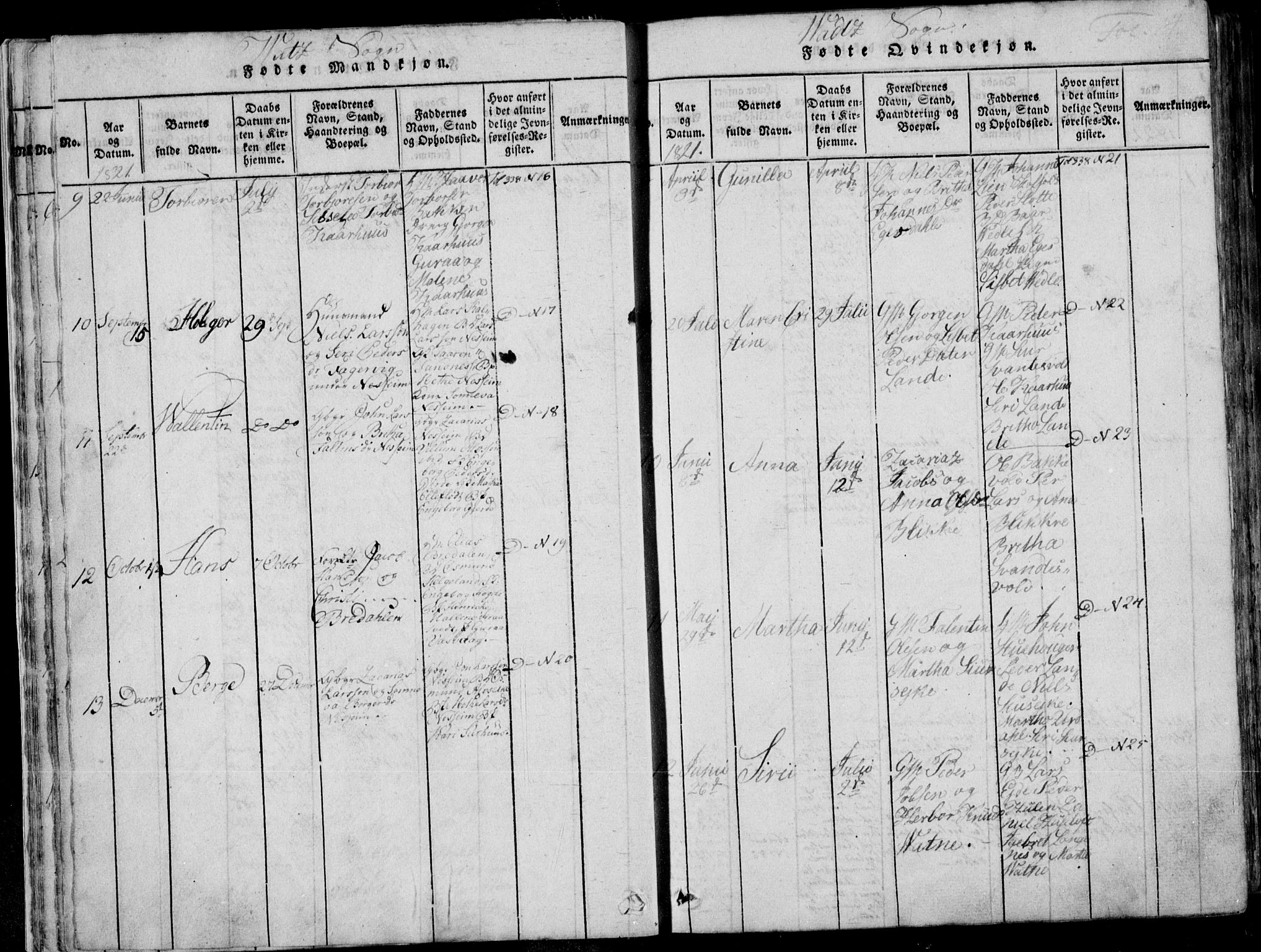 Skjold sokneprestkontor, AV/SAST-A-101847/H/Ha/Haa/L0004: Parish register (official) no. A 4 /2, 1815-1830, p. 14