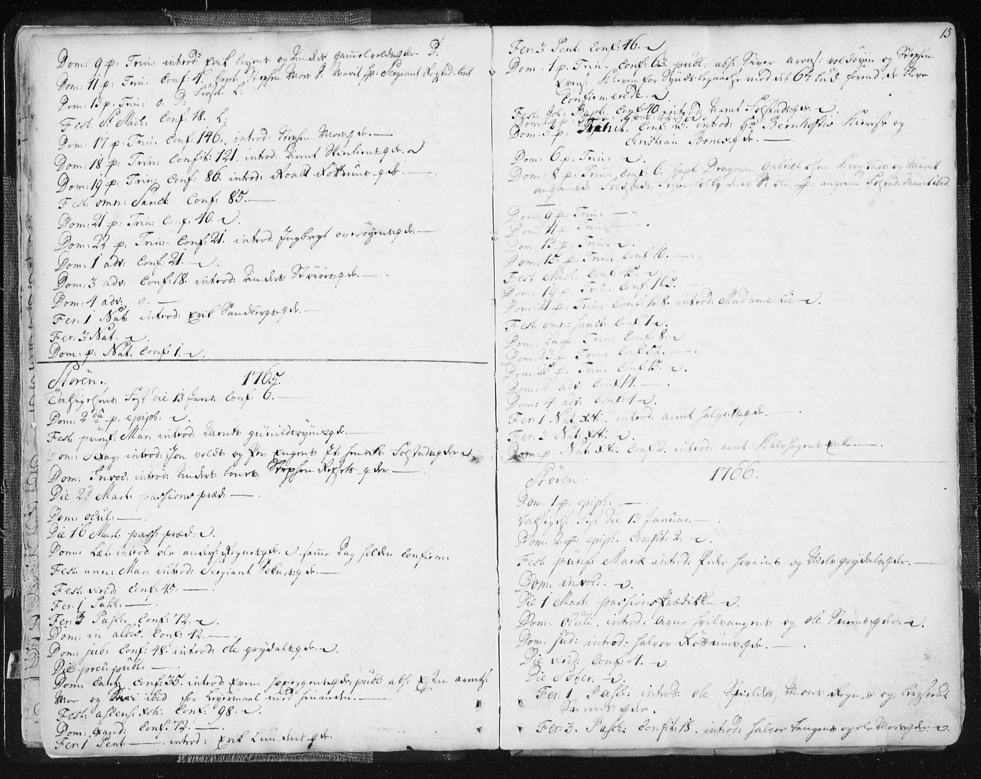 Ministerialprotokoller, klokkerbøker og fødselsregistre - Sør-Trøndelag, SAT/A-1456/687/L0991: Parish register (official) no. 687A02, 1747-1790, p. 15