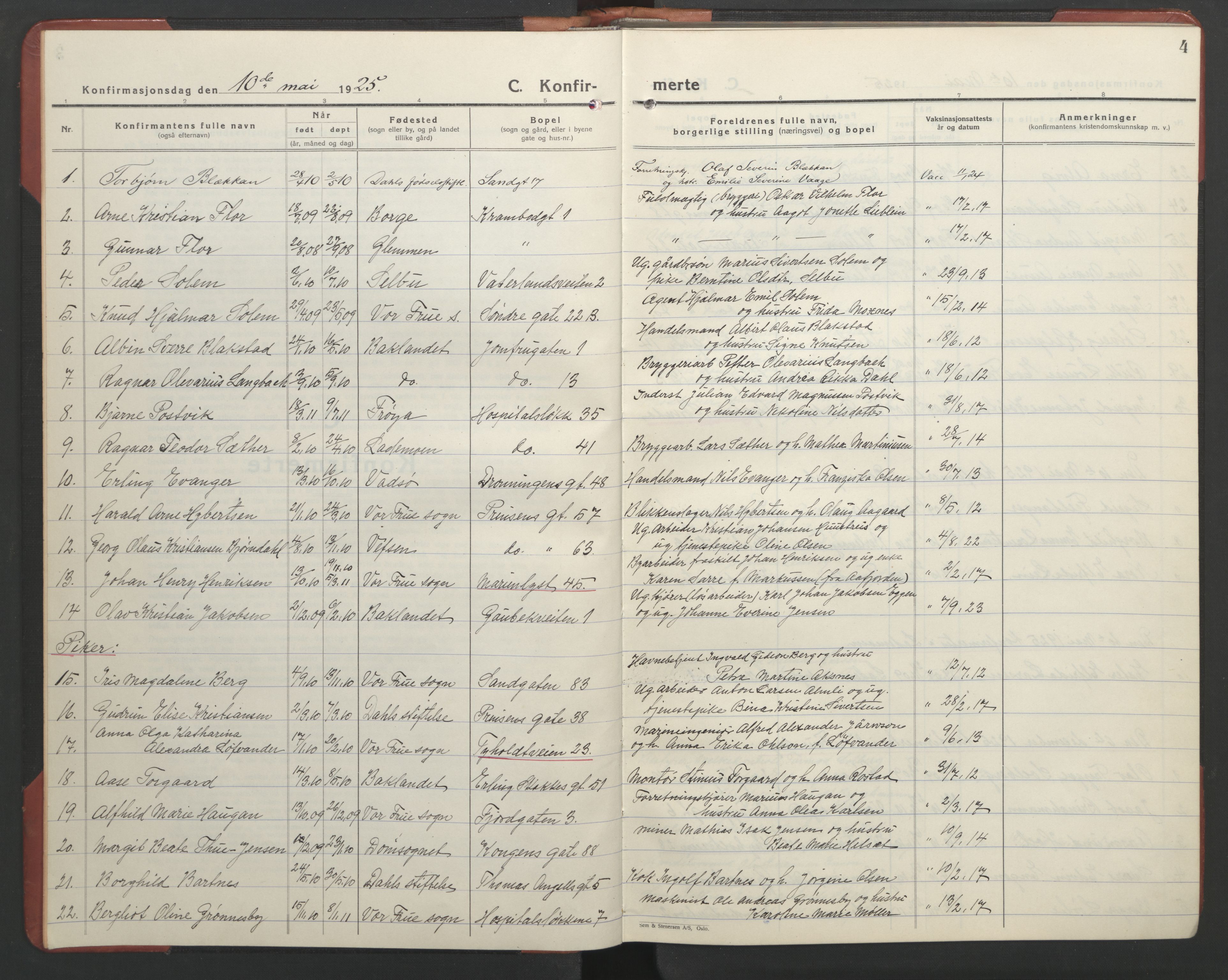 Ministerialprotokoller, klokkerbøker og fødselsregistre - Sør-Trøndelag, SAT/A-1456/602/L0151: Parish register (copy) no. 602C19, 1925-1951, p. 4