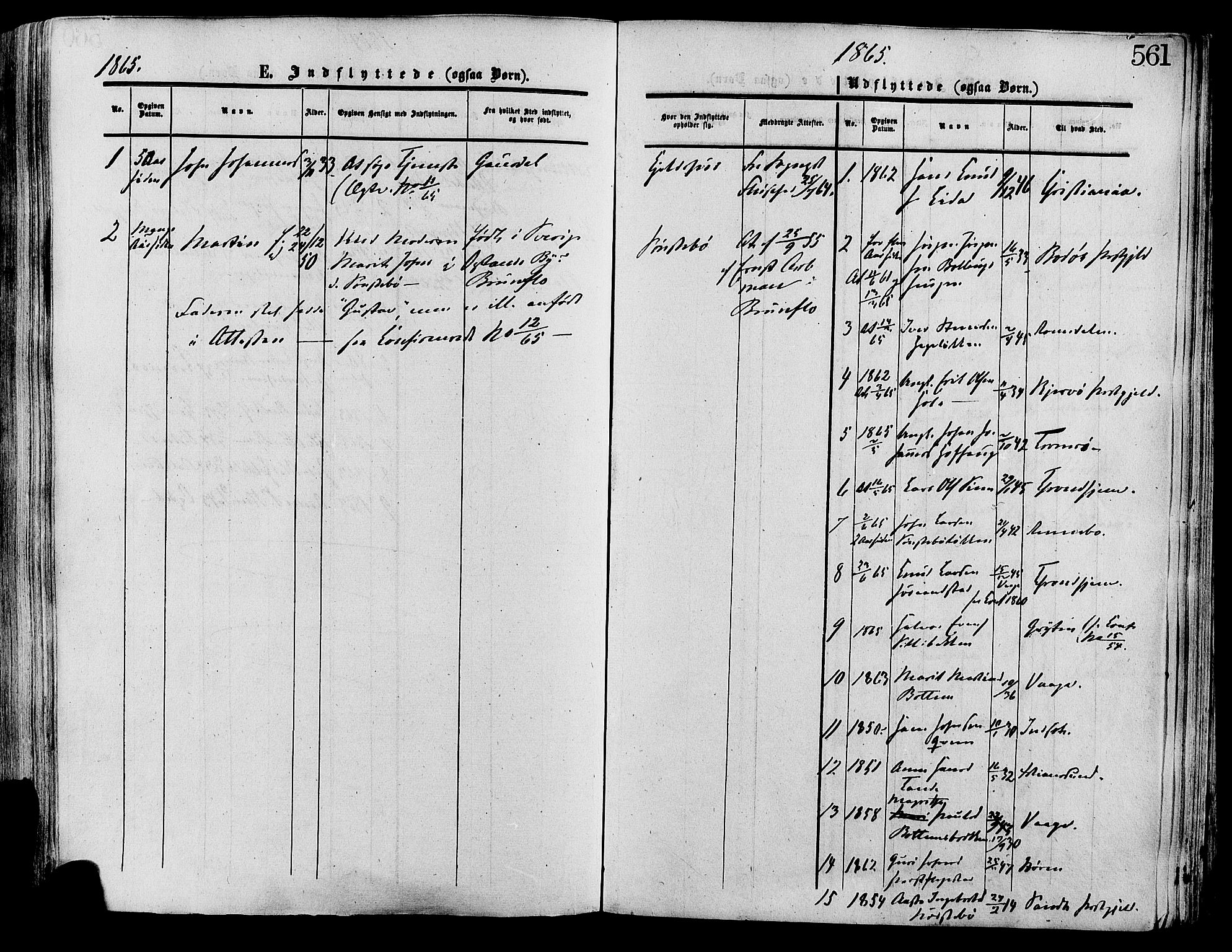Lesja prestekontor, SAH/PREST-068/H/Ha/Haa/L0008: Parish register (official) no. 8, 1854-1880, p. 561