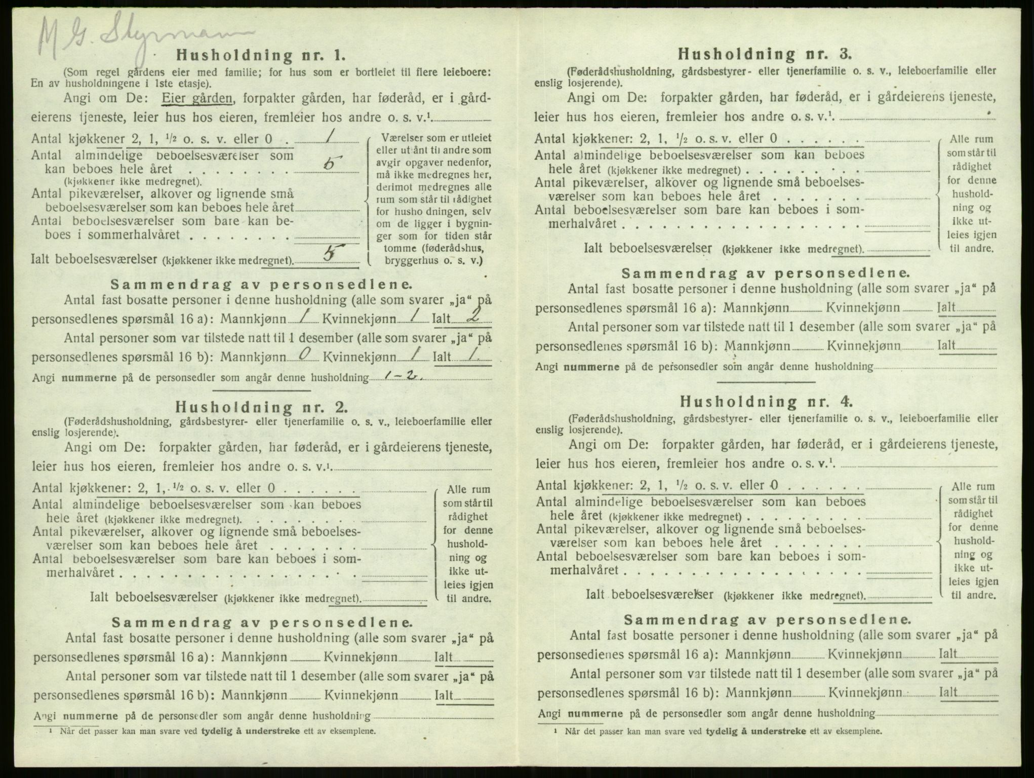 SAKO, 1920 census for Stokke, 1920, p. 998