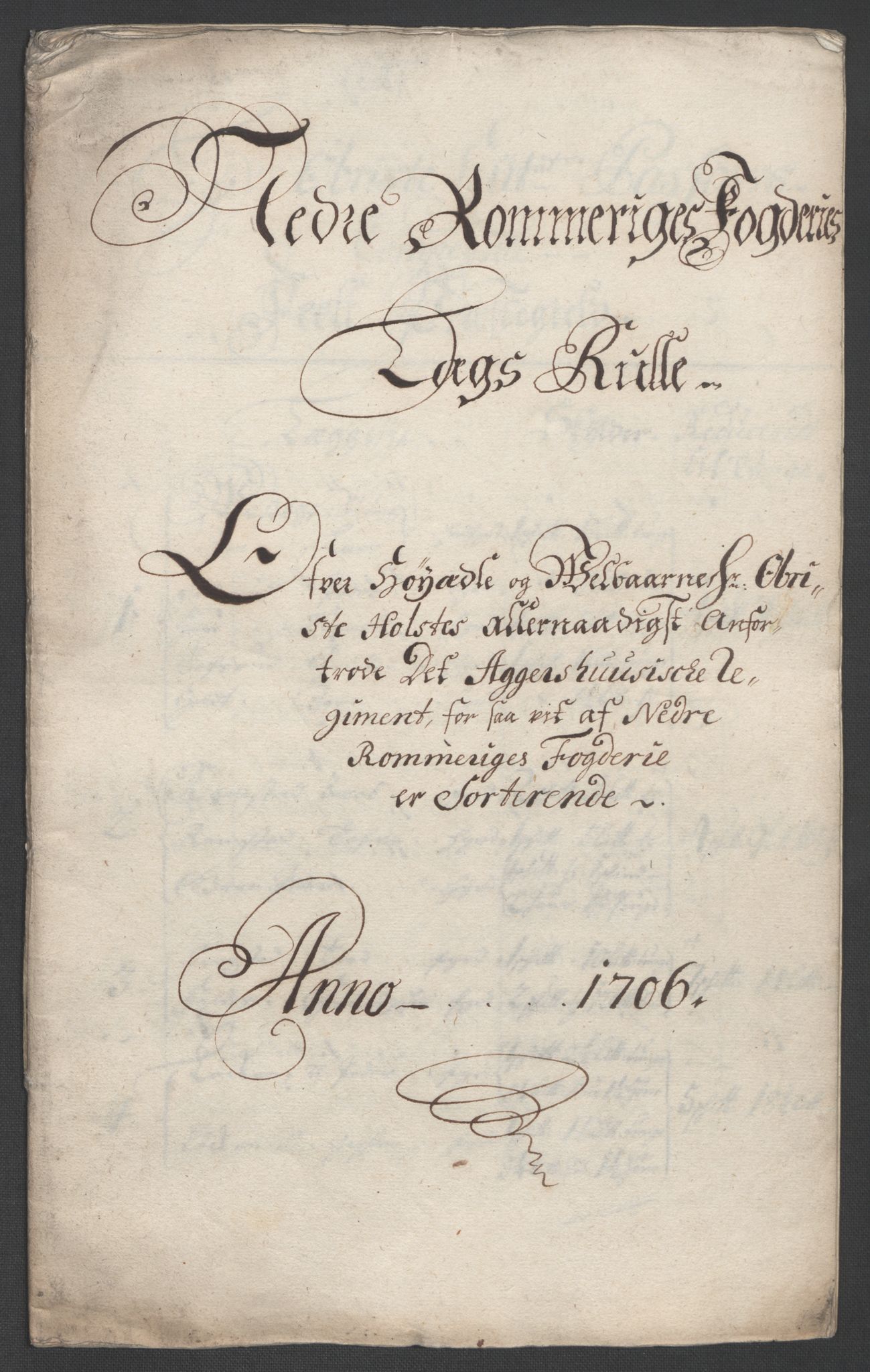 Rentekammeret inntil 1814, Reviderte regnskaper, Fogderegnskap, RA/EA-4092/R11/L0590: Fogderegnskap Nedre Romerike, 1706-1707, p. 352