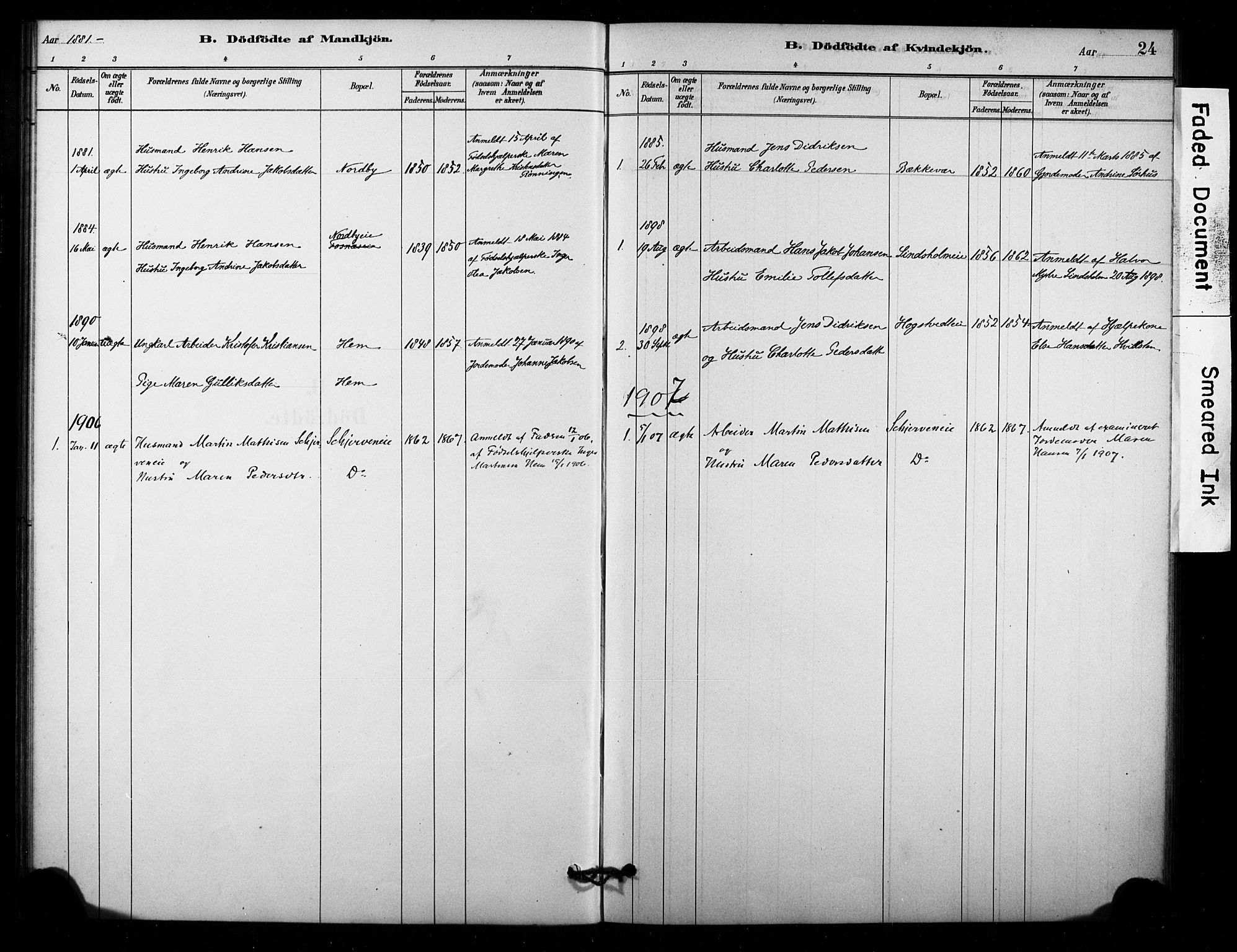 Lardal kirkebøker, SAKO/A-350/F/Fc/L0001: Parish register (official) no. III 1, 1881-1906, p. 24