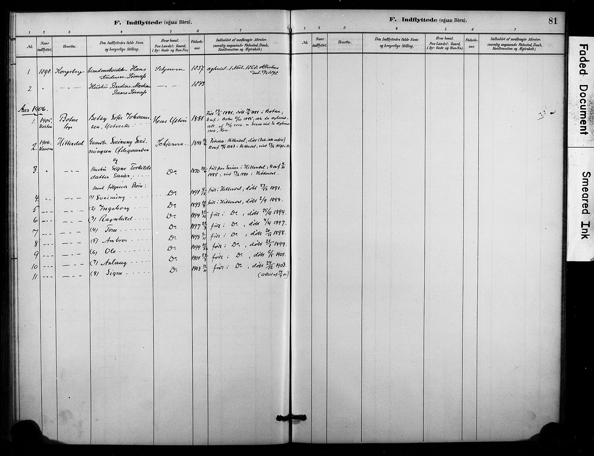 Lardal kirkebøker, AV/SAKO-A-350/F/Fc/L0001: Parish register (official) no. III 1, 1881-1906, p. 81