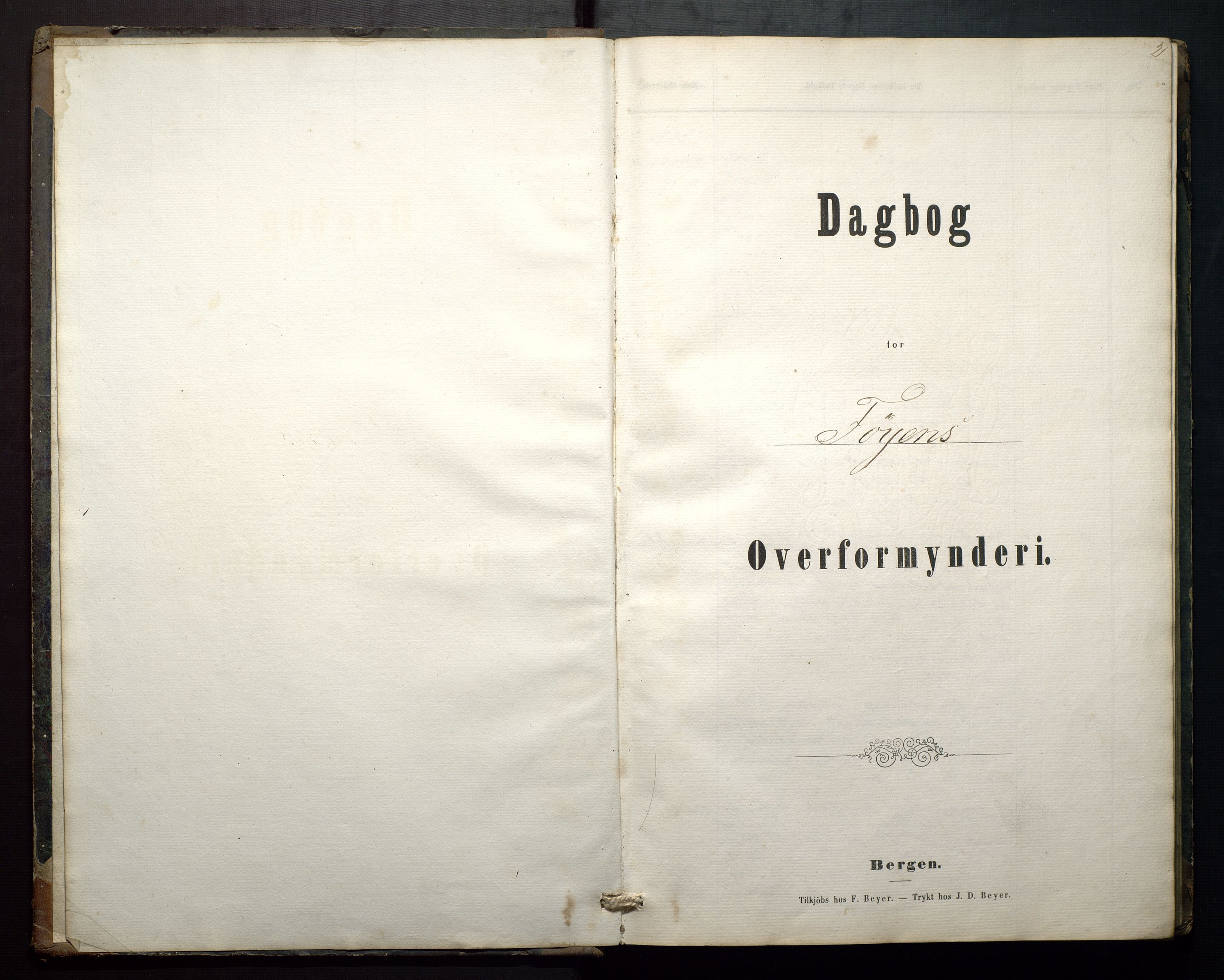 Finnaas kommune. Overformynderiet, IKAH/1218a-812/C/Ca/Caa/L0001: Postjournal for Finnås overformynderi, 1859-1888