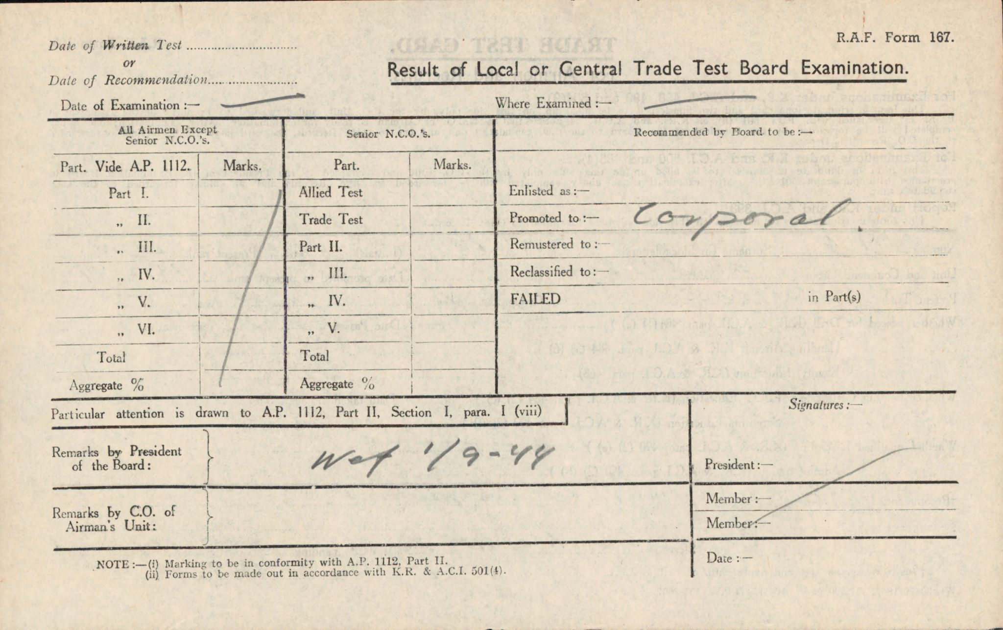 Forsvaret, Forsvarets overkommando/Luftforsvarsstaben, AV/RA-RAFA-4079/P/Pa/L0011: Personellpapirer, 1904, p. 261