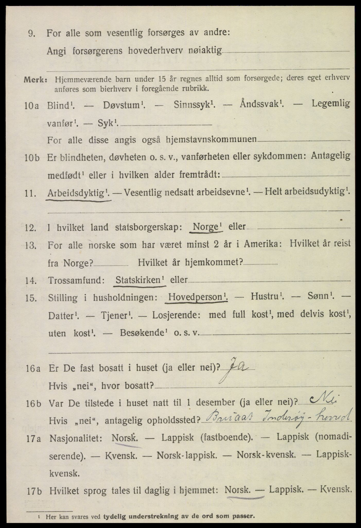SAT, 1920 census for Inderøy, 1920, p. 4200