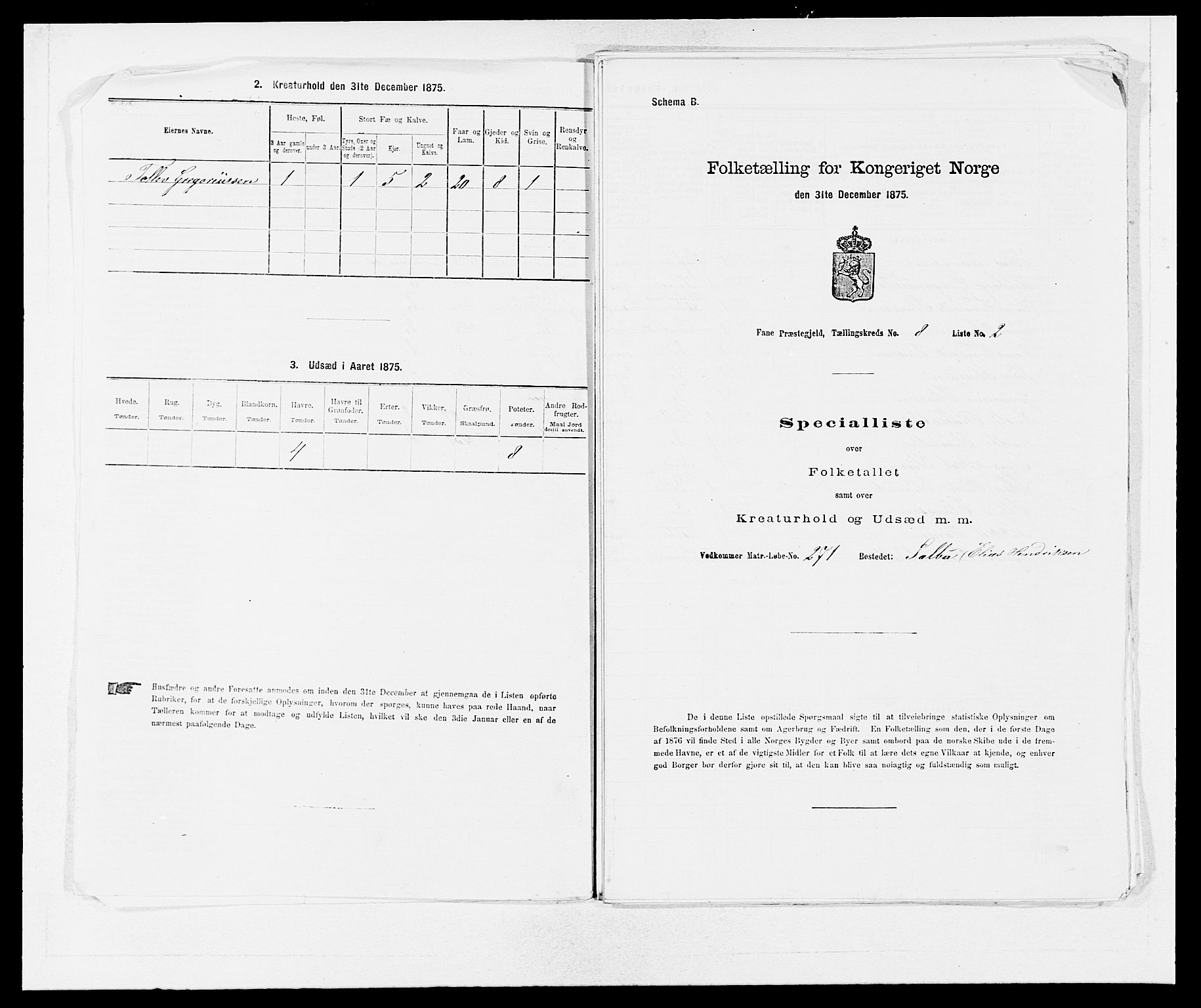 SAB, 1875 census for 1249P Fana, 1875, p. 782