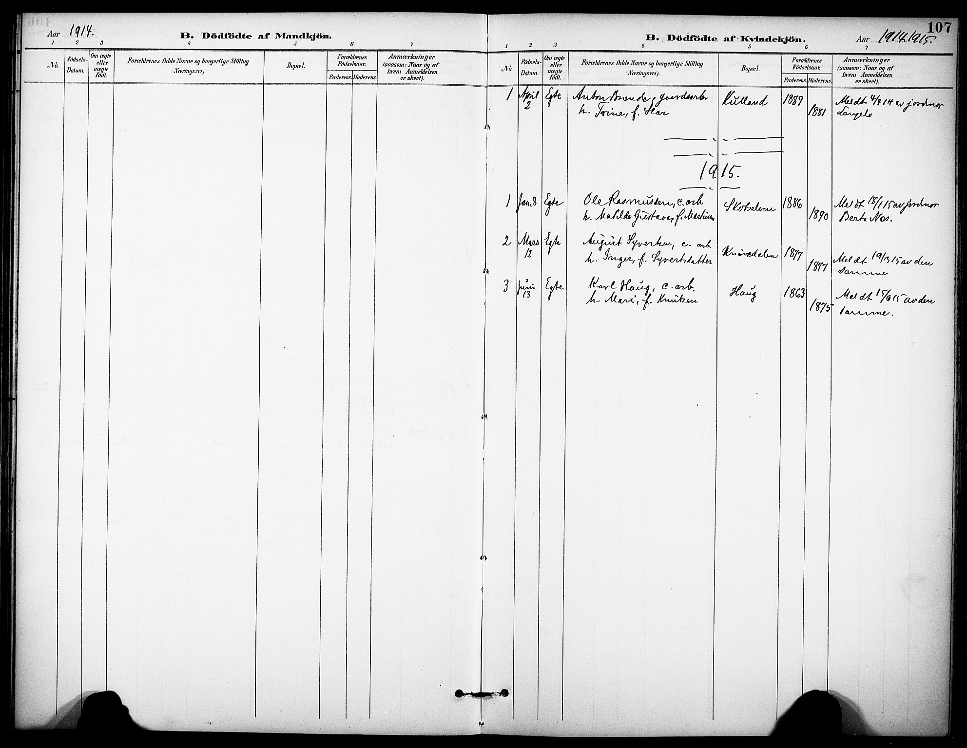 Eiker kirkebøker, AV/SAKO-A-4/F/Fc/L0003: Parish register (official) no. III 3, 1897-1981, p. 107