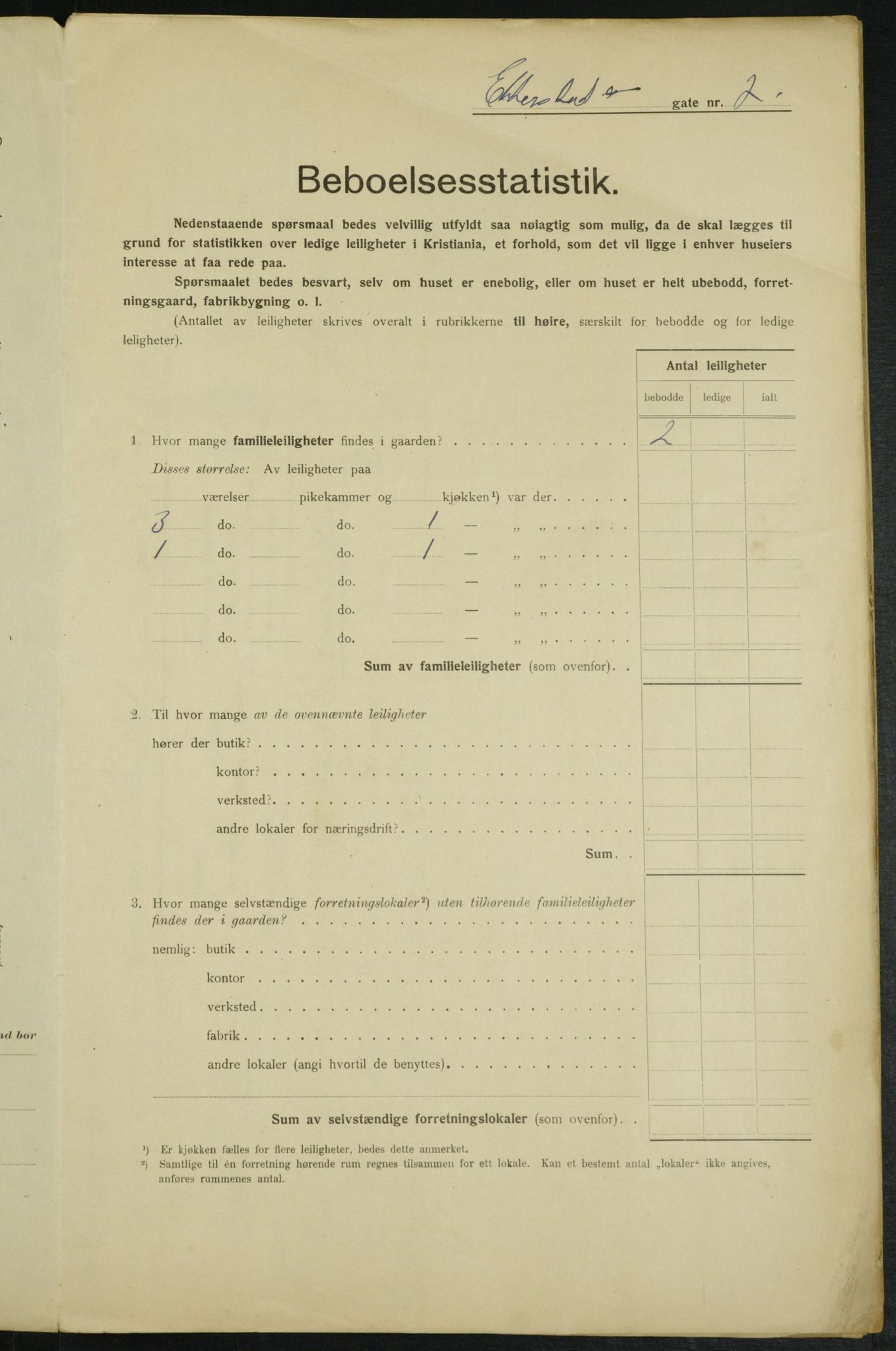 OBA, Municipal Census 1915 for Kristiania, 1915, p. 21910