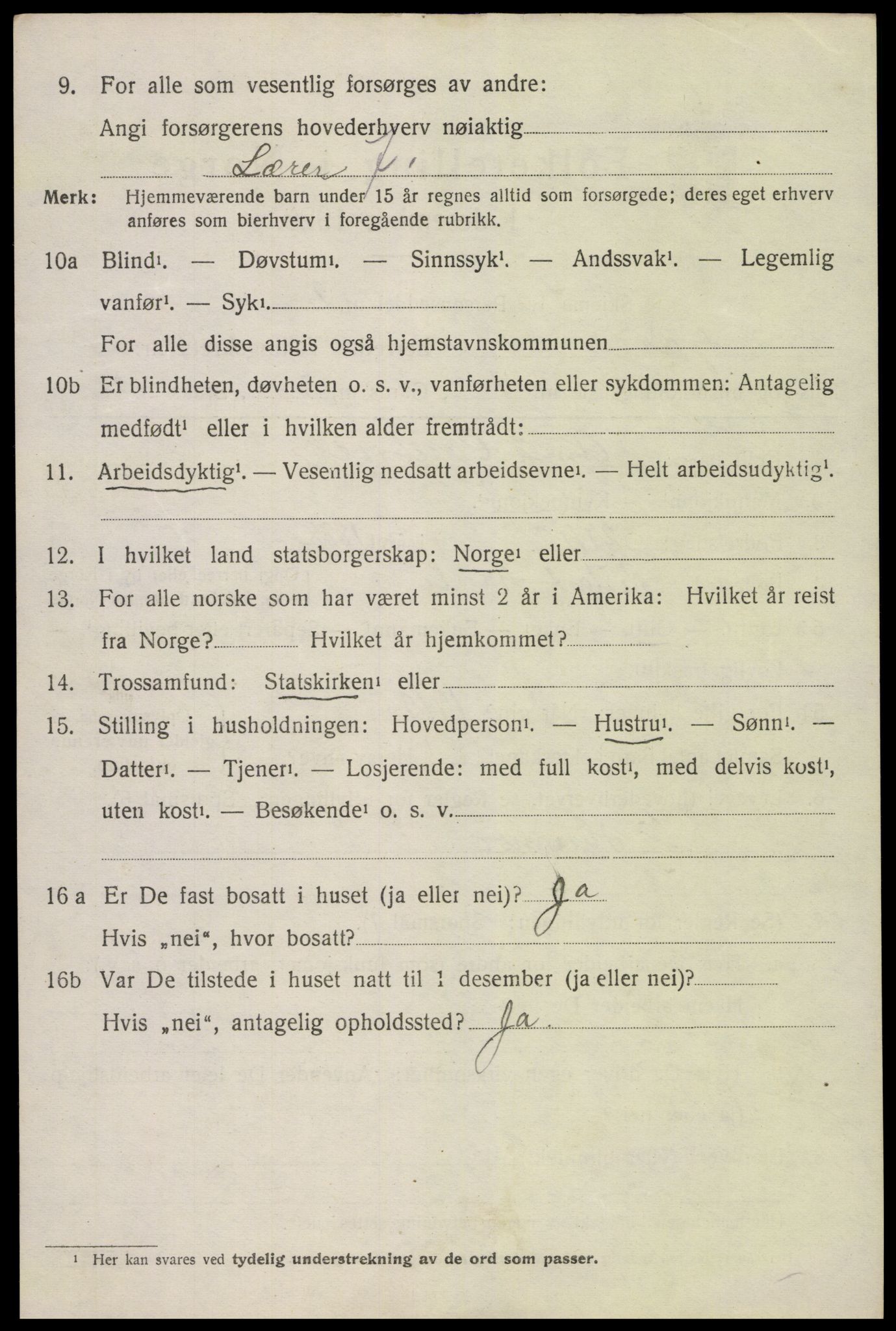 SAK, 1920 census for Fjære, 1920, p. 8210