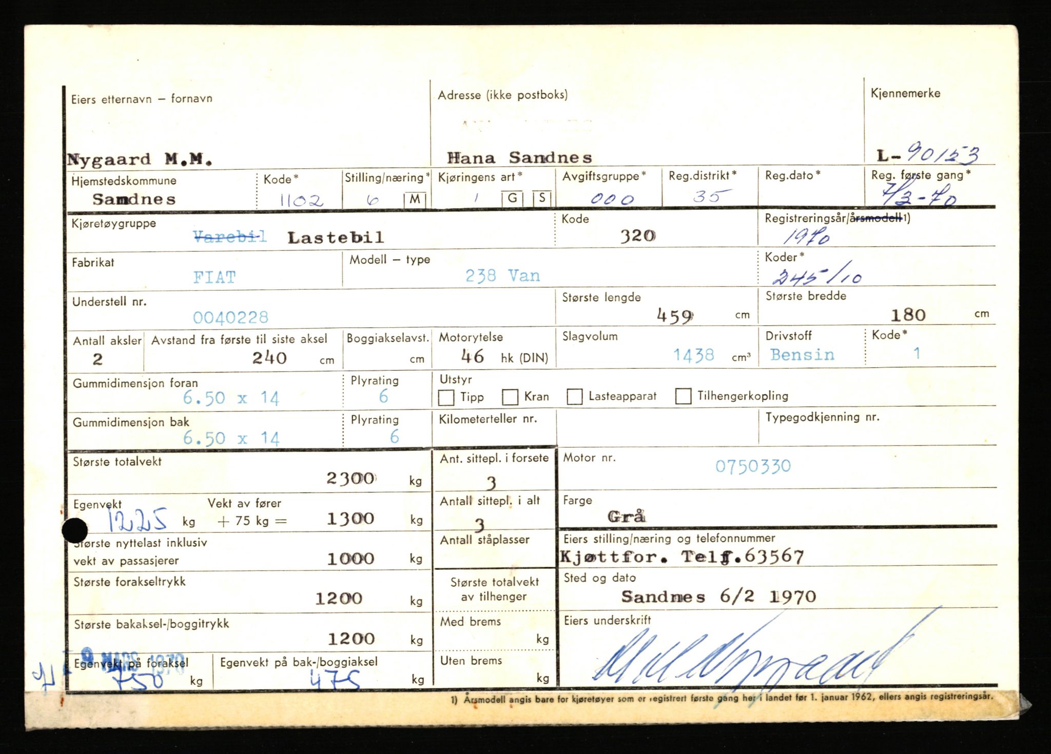 Stavanger trafikkstasjon, AV/SAST-A-101942/0/F/L0075: L-88800 - L-92499, 1930-1971, p. 997