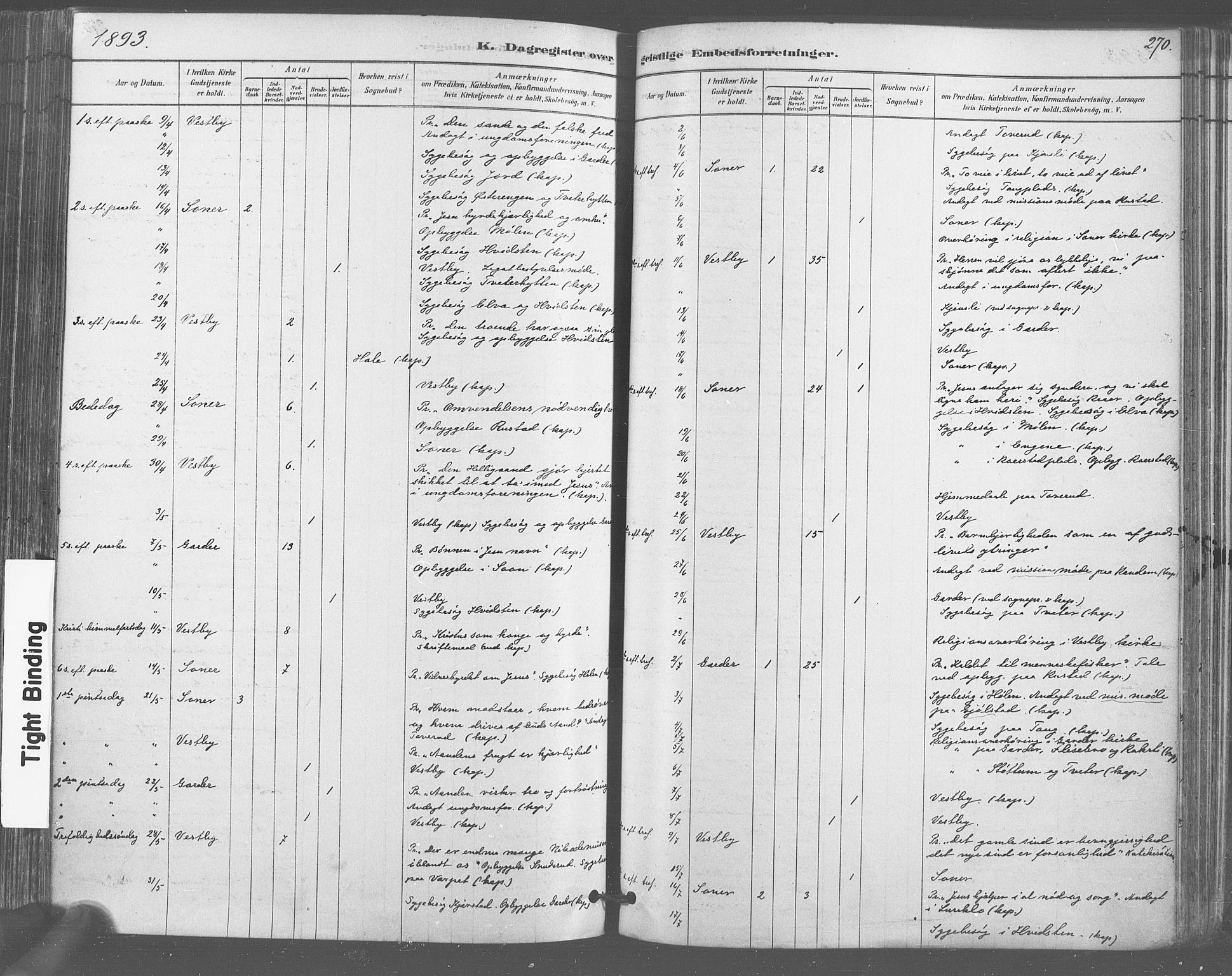 Vestby prestekontor Kirkebøker, AV/SAO-A-10893/F/Fa/L0009: Parish register (official) no. I 9, 1878-1900, p. 270