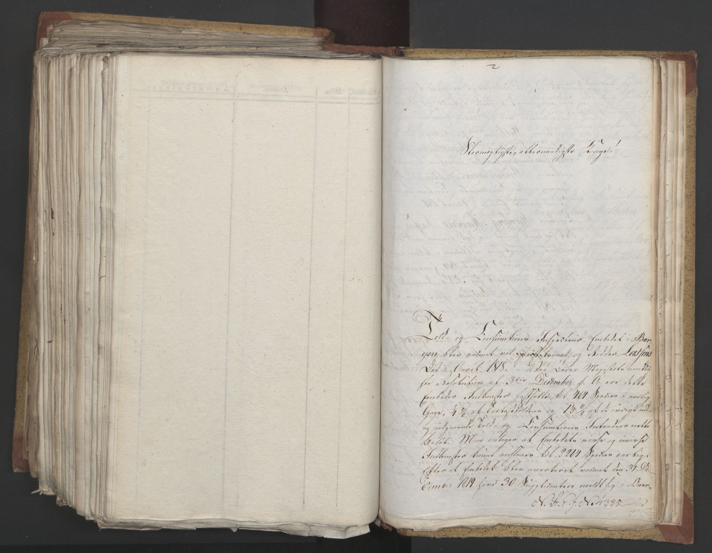 Statsrådsavdelingen i Stockholm, AV/RA-S-1003/D/Da/L0021: Regjeringsinnstillinger nr. 4233-4398, 1820, p. 482
