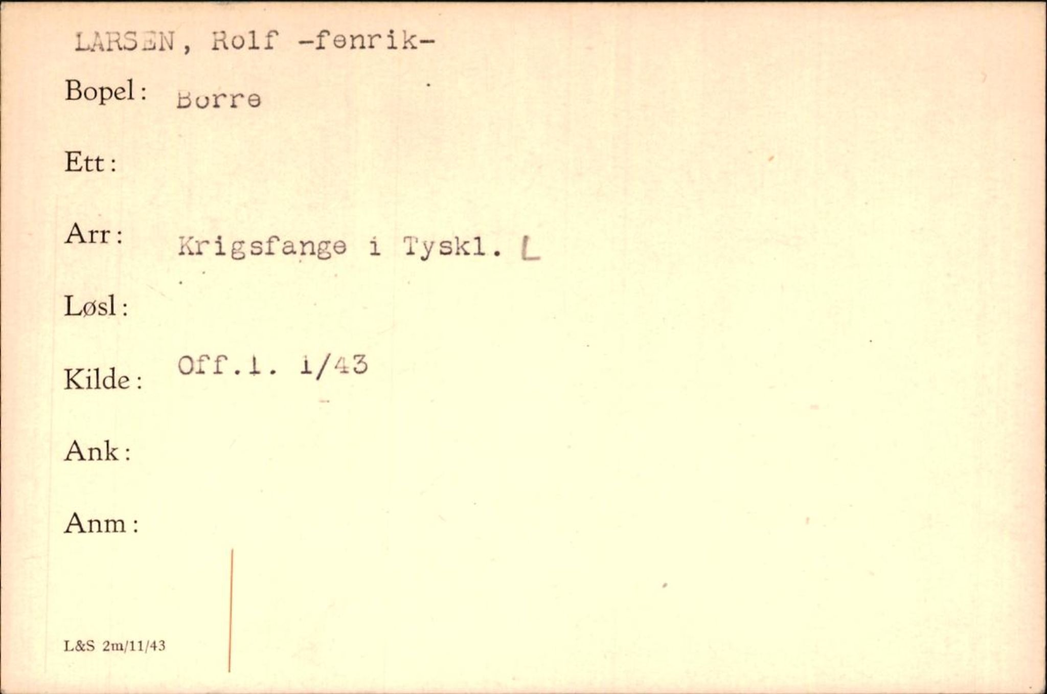 Forsvaret, Forsvarets krigshistoriske avdeling, AV/RA-RAFA-2017/Y/Yf/L0200: II-C-11-2102  -  Norske krigsfanger i Tyskland, 1940-1945, p. 629