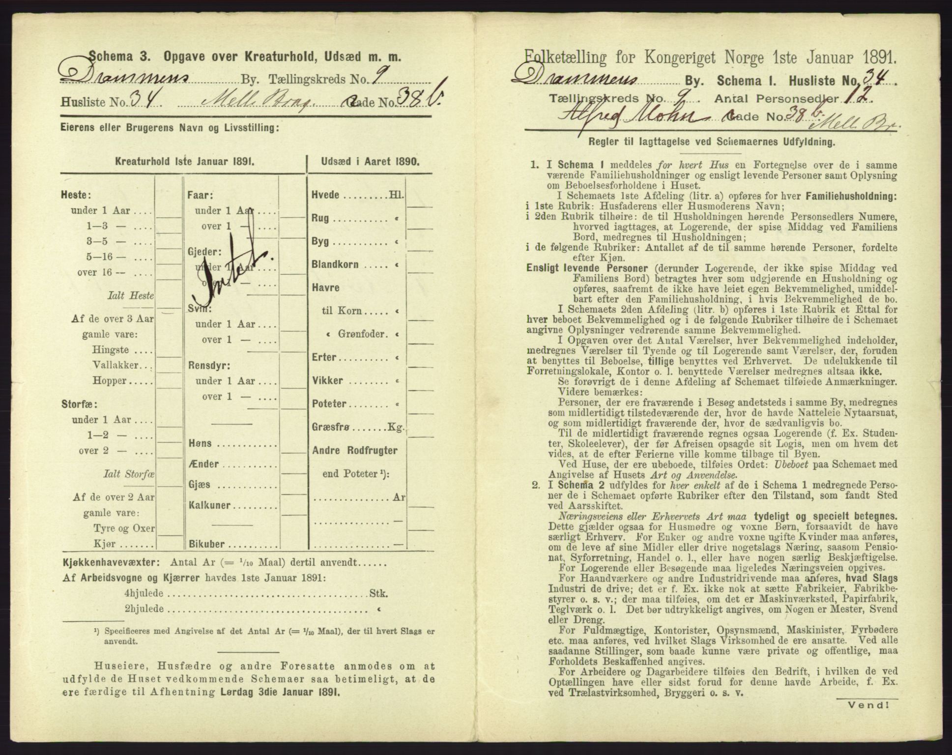 RA, 1891 census for 0602 Drammen, 1891, p. 811
