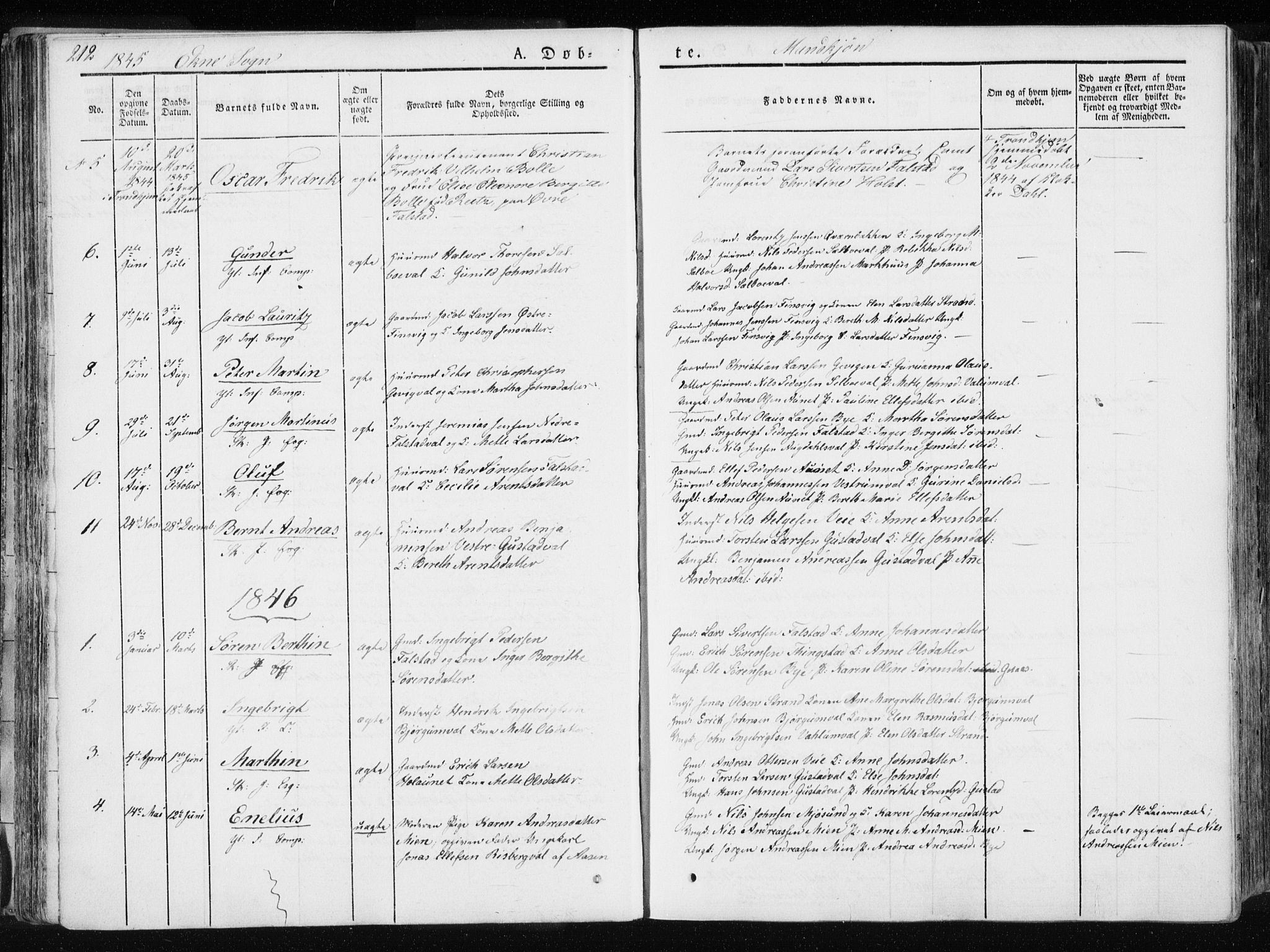 Ministerialprotokoller, klokkerbøker og fødselsregistre - Nord-Trøndelag, SAT/A-1458/717/L0154: Parish register (official) no. 717A06 /2, 1836-1849, p. 212