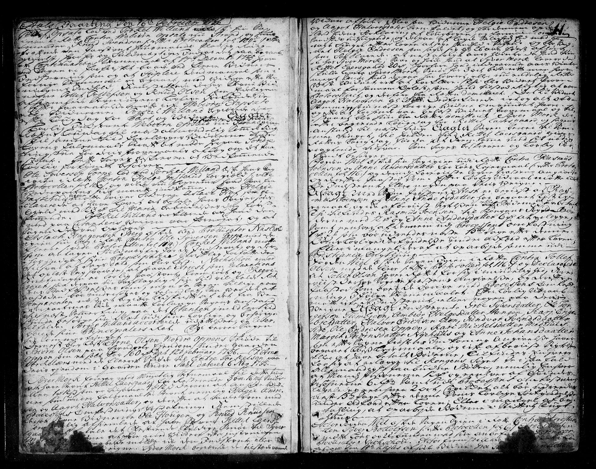Ringerike og Hallingdal sorenskriveri, AV/SAKO-A-81/F/Fa/Fad/L0005: Tingbok - Hallingdal, 1756-1764, p. 11