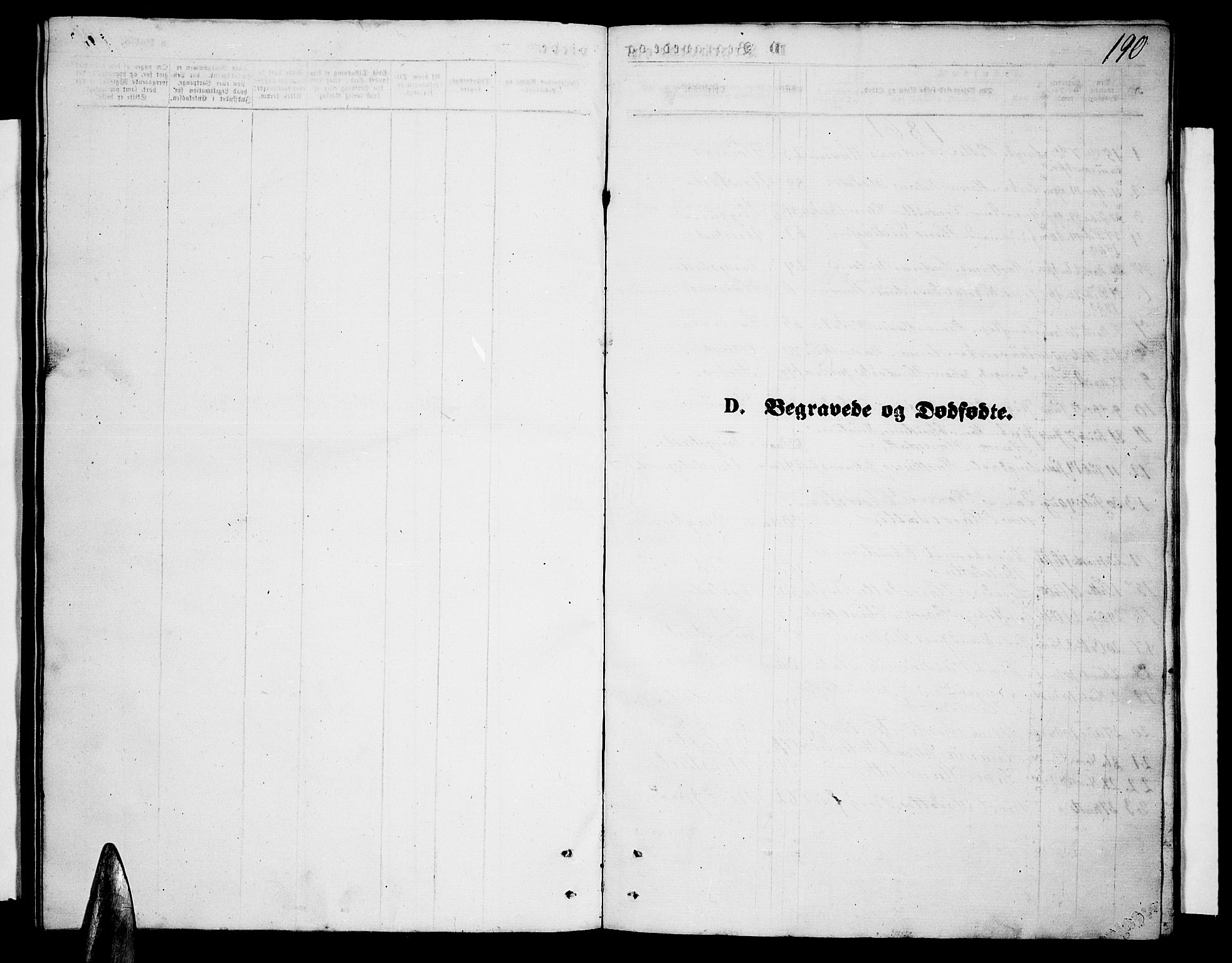 Ministerialprotokoller, klokkerbøker og fødselsregistre - Nordland, SAT/A-1459/880/L1140: Parish register (copy) no. 880C02, 1861-1875, p. 190