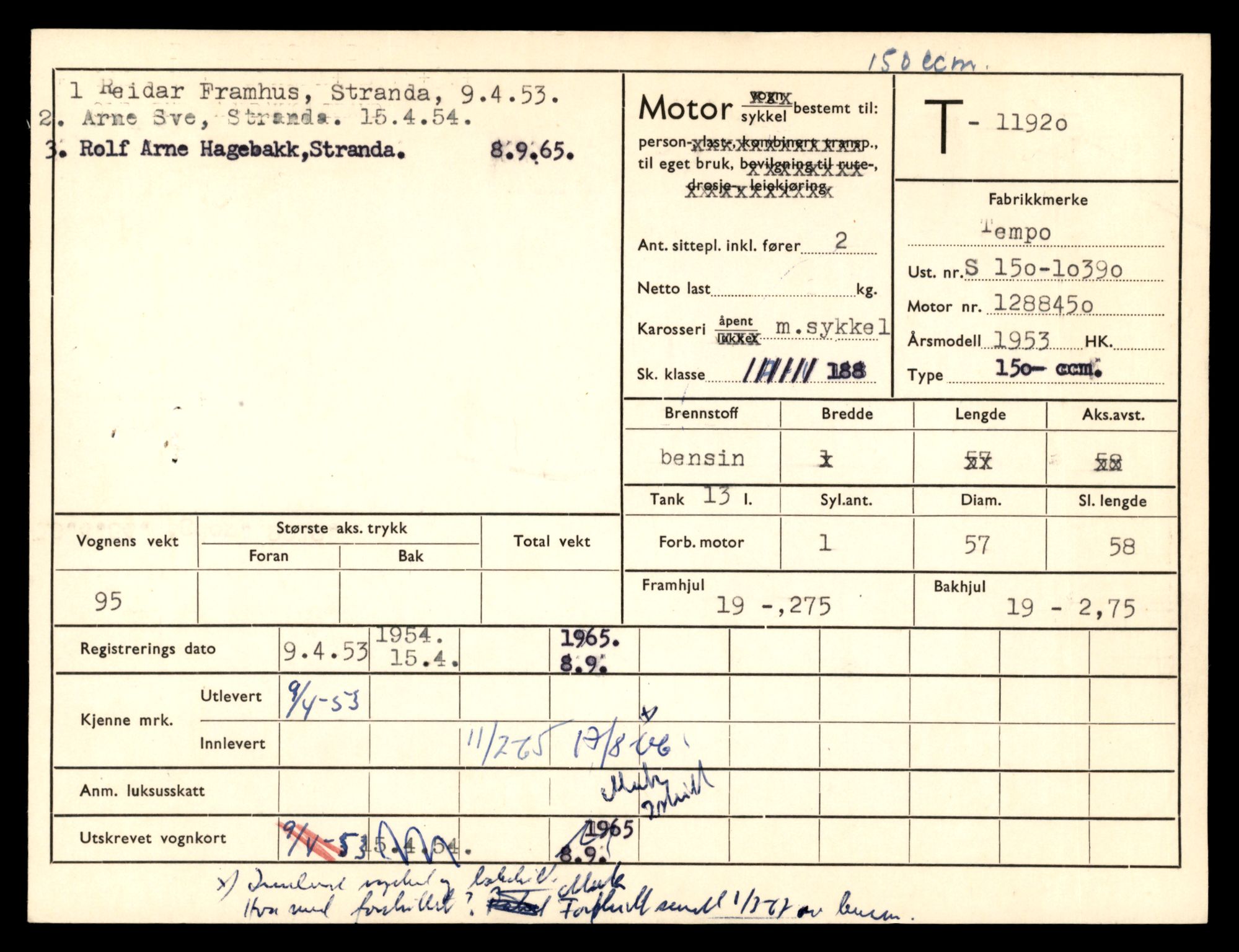 Møre og Romsdal vegkontor - Ålesund trafikkstasjon, AV/SAT-A-4099/F/Fe/L0031: Registreringskort for kjøretøy T 11800 - T 11996, 1927-1998, p. 2081